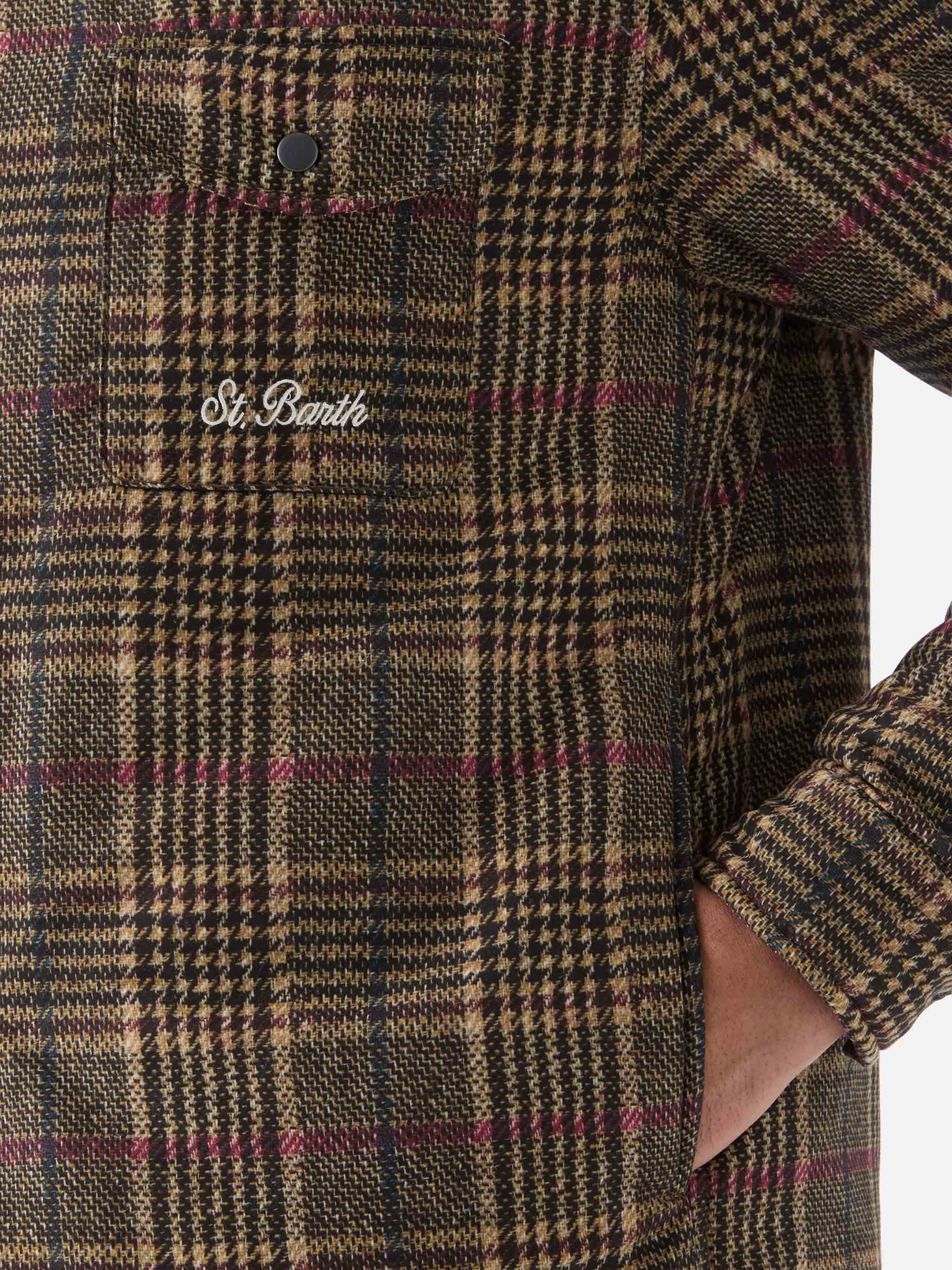 Technic fabric overshirt Chalet with Prince of Wales print - Image 4