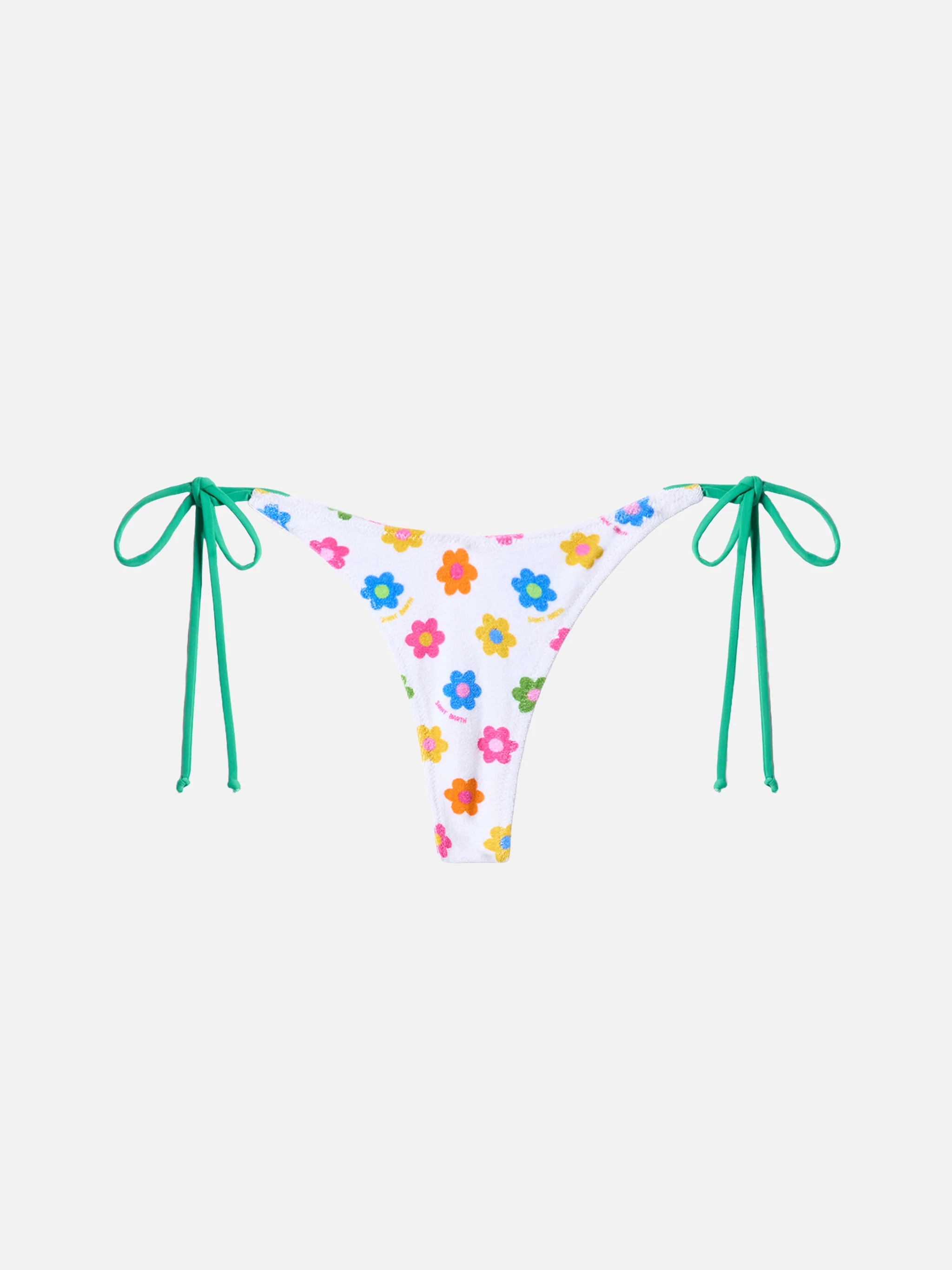 Terry cheeky swim briefs Norah with daisy print