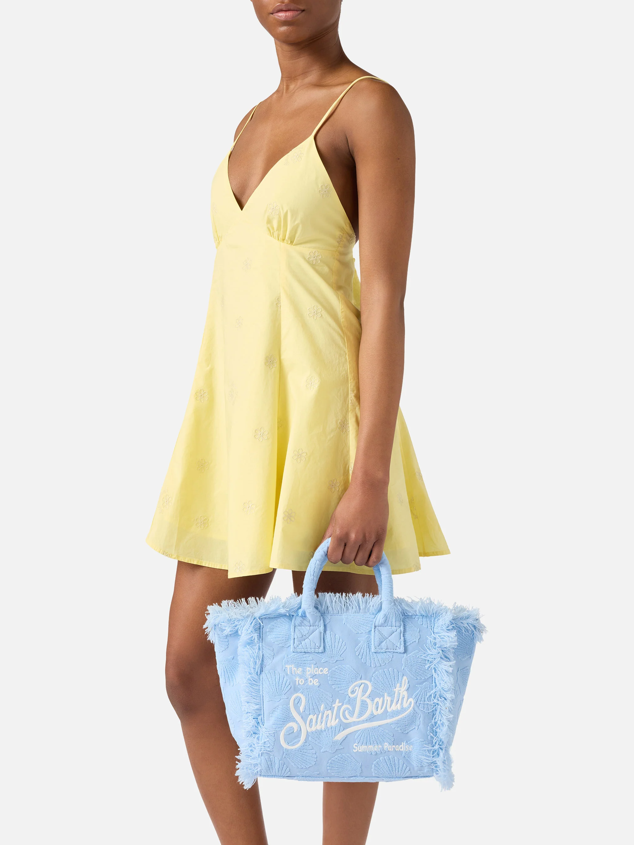 Terry effect Colette bag with raised shell detail - Image 2