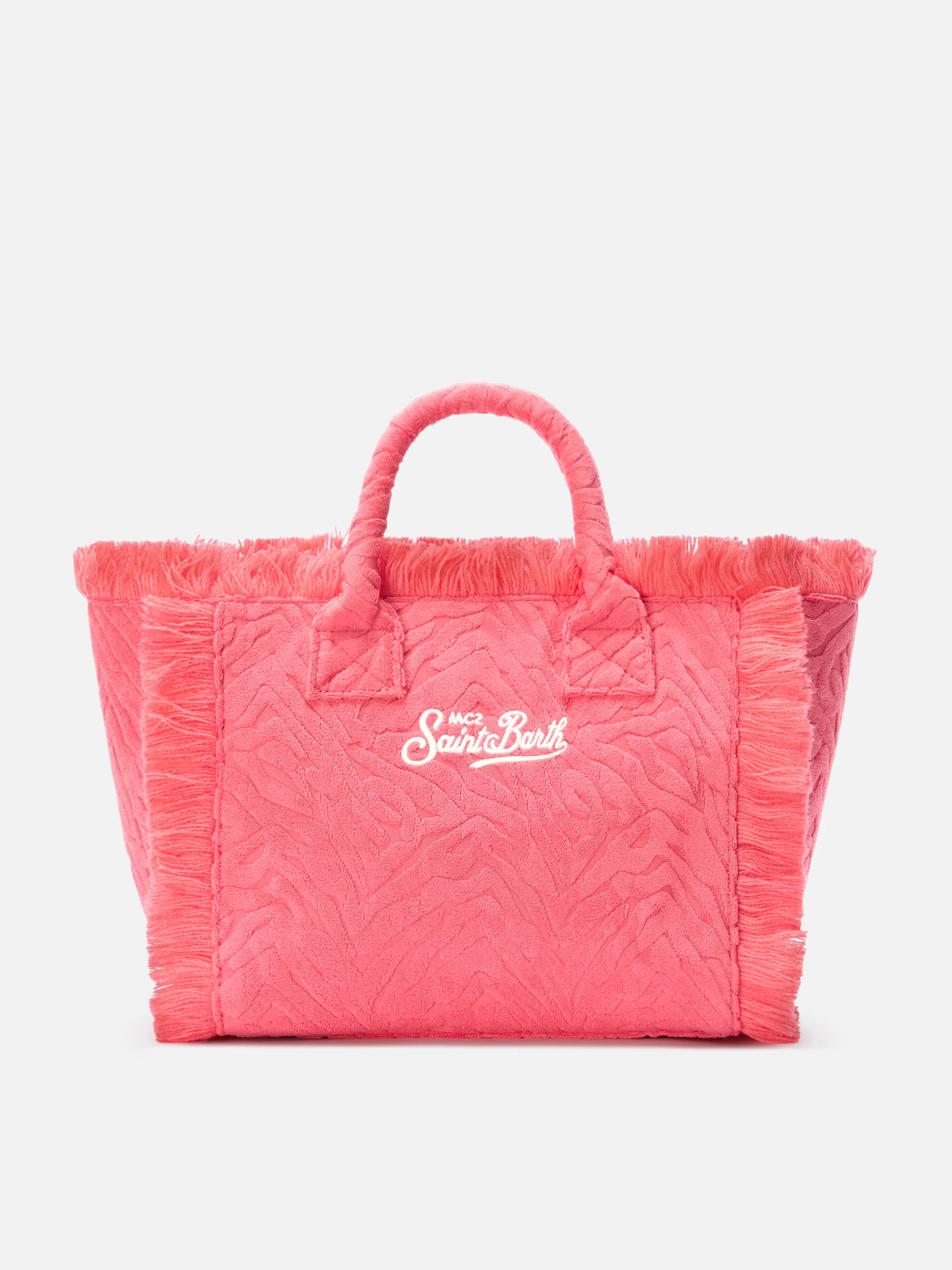 Terry effect Colette bag with raised zebra pattern - Image 4