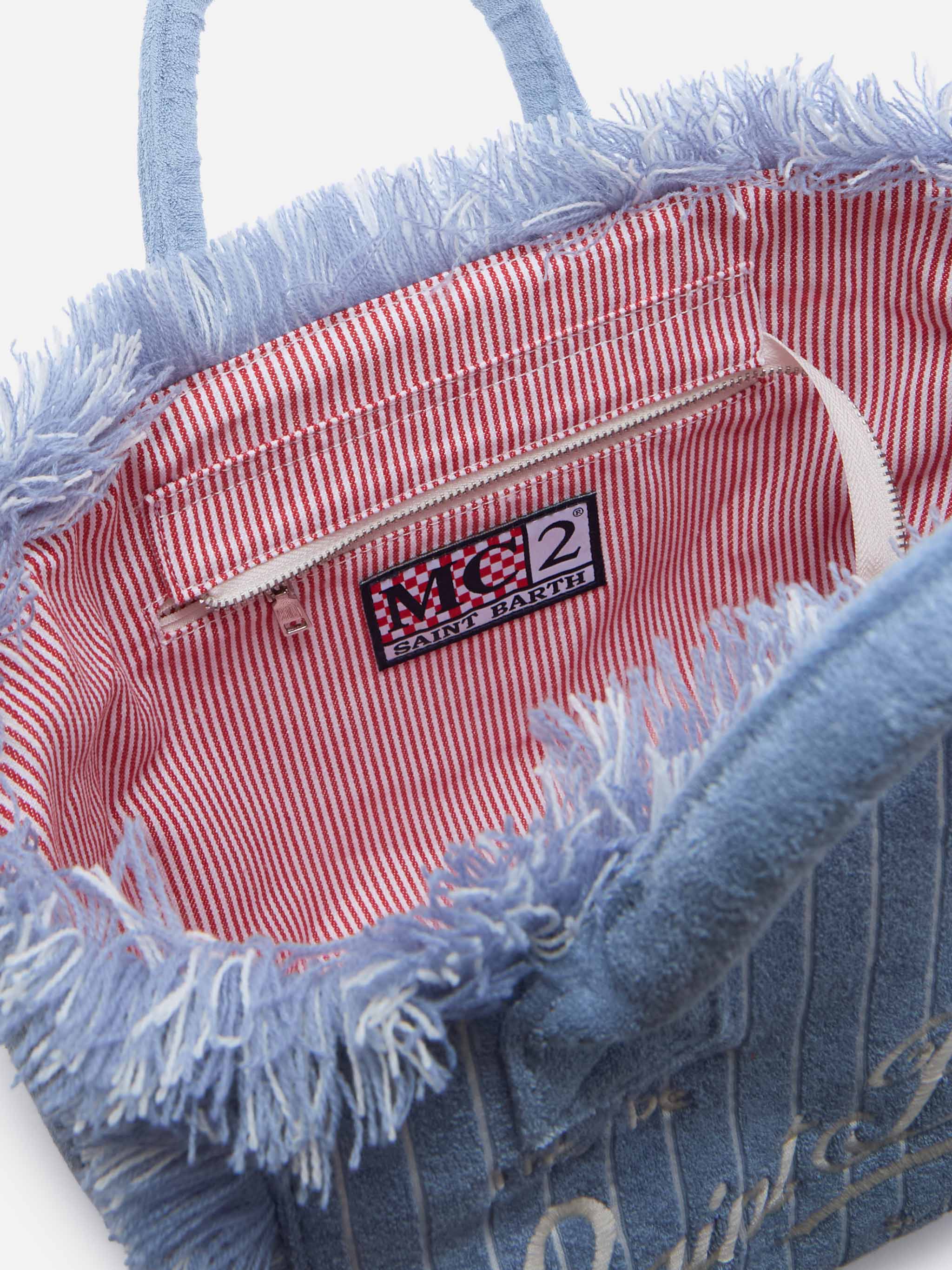 Terry effect striped Colette bag - Image 4
