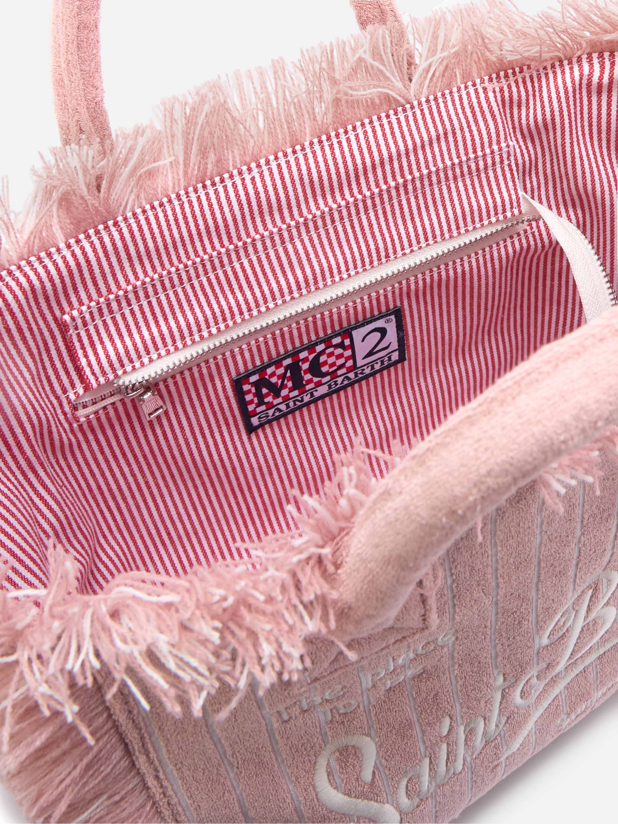 Terry effect striped Colette bag - Image 5