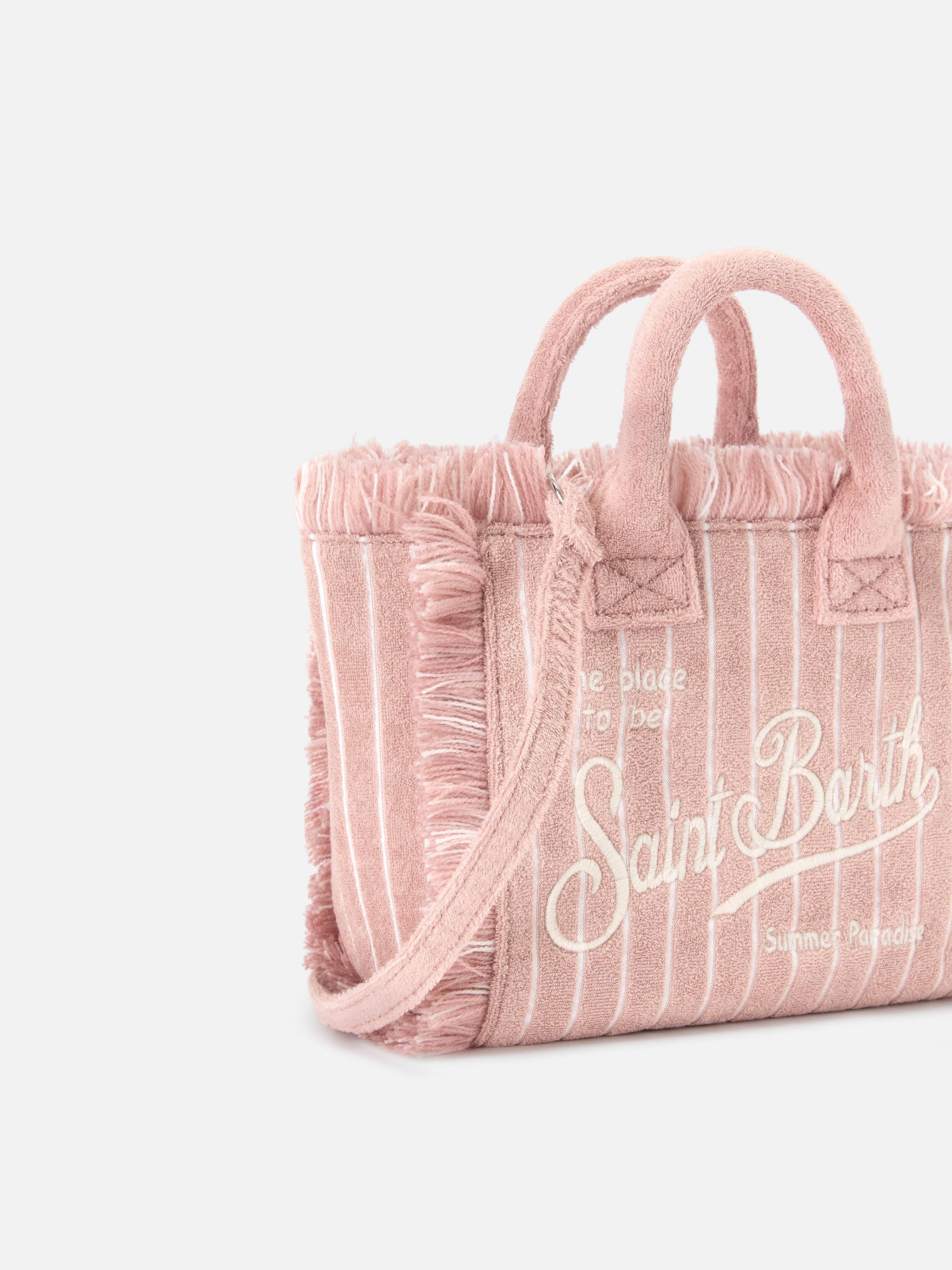 Terry effect striped Vanity mini bag - Image 3