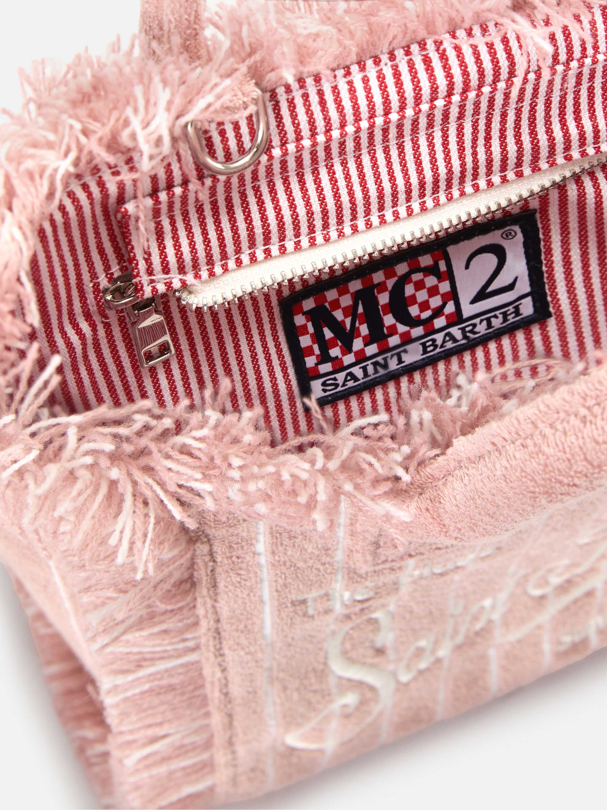 Terry effect striped Vanity mini bag - Image 5