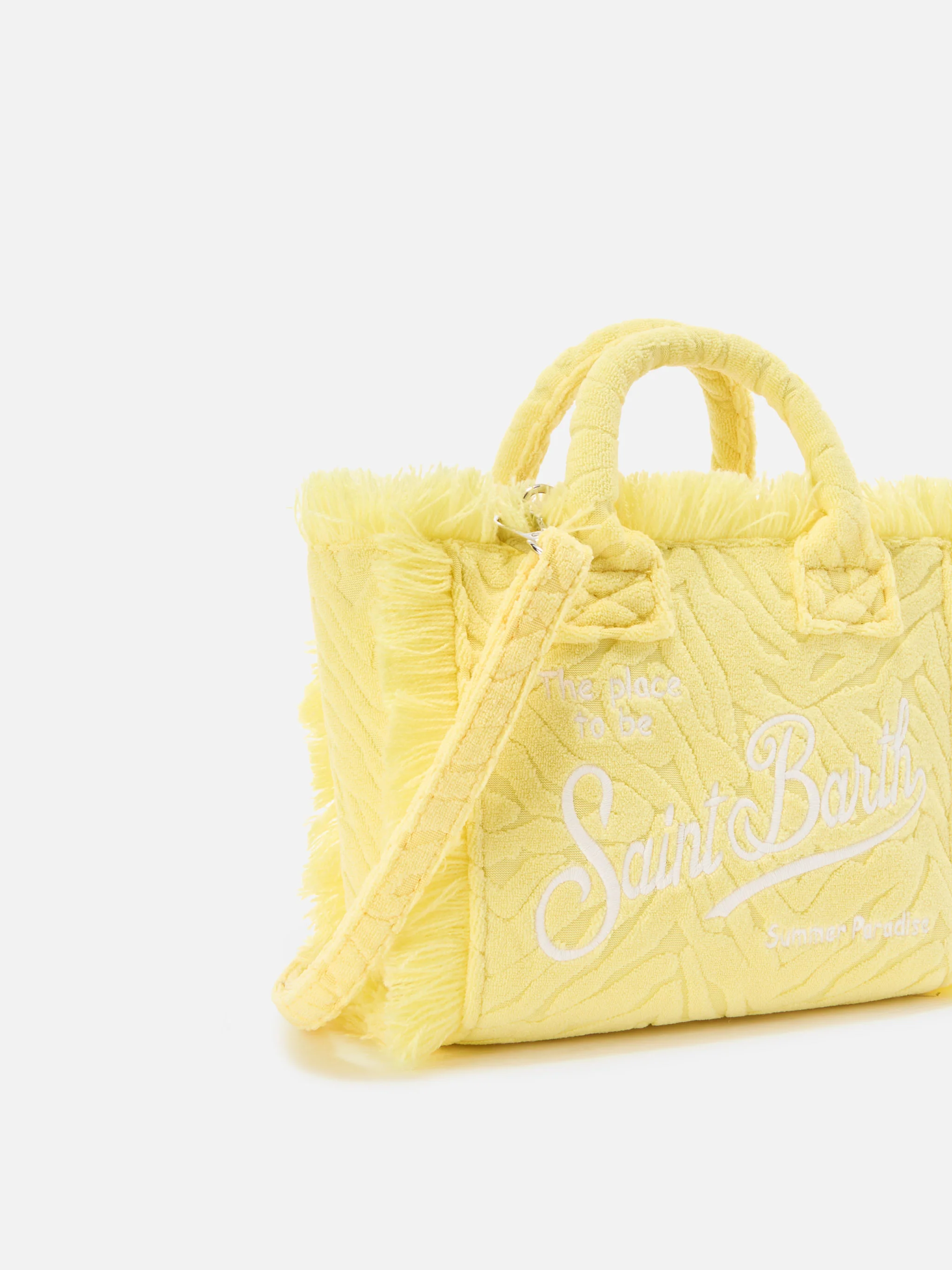 Terry effect Vanity mini bag with raised zebra pattern - Image 3