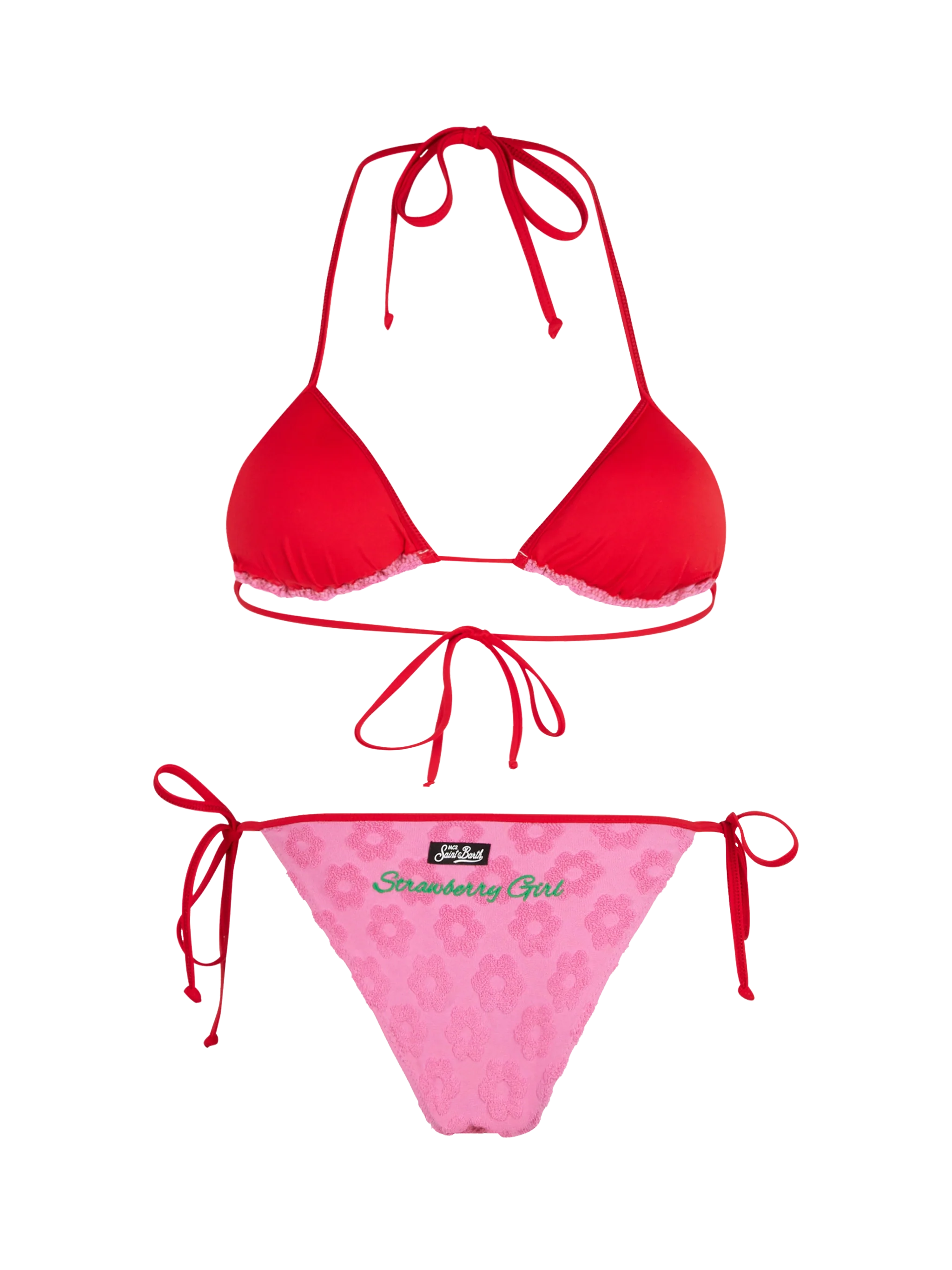 Pink terry Maleah triangle bikini | Special Edition - Image 3