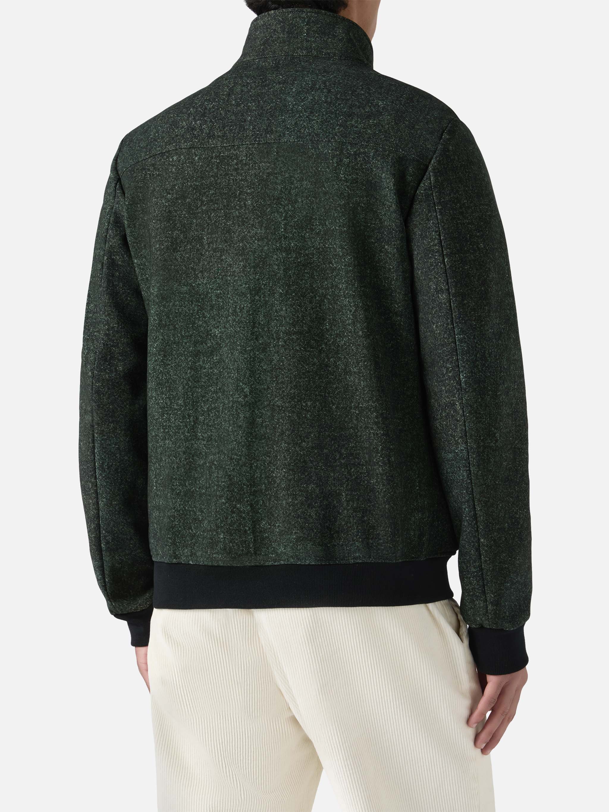 Thermo jacket Byron with melange grey wooly print - Image 4