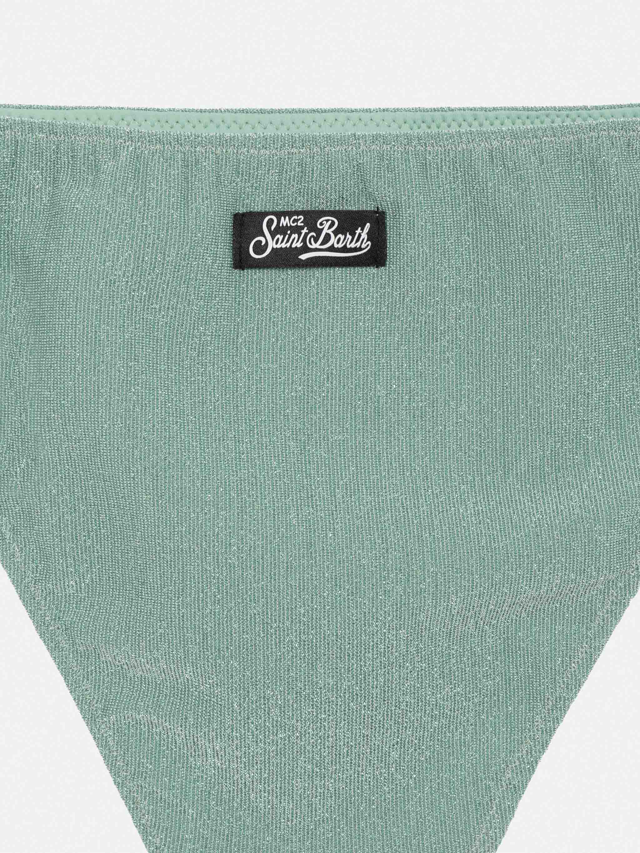 Tilly lurex bikini with smocked point embroidery - Image 3
