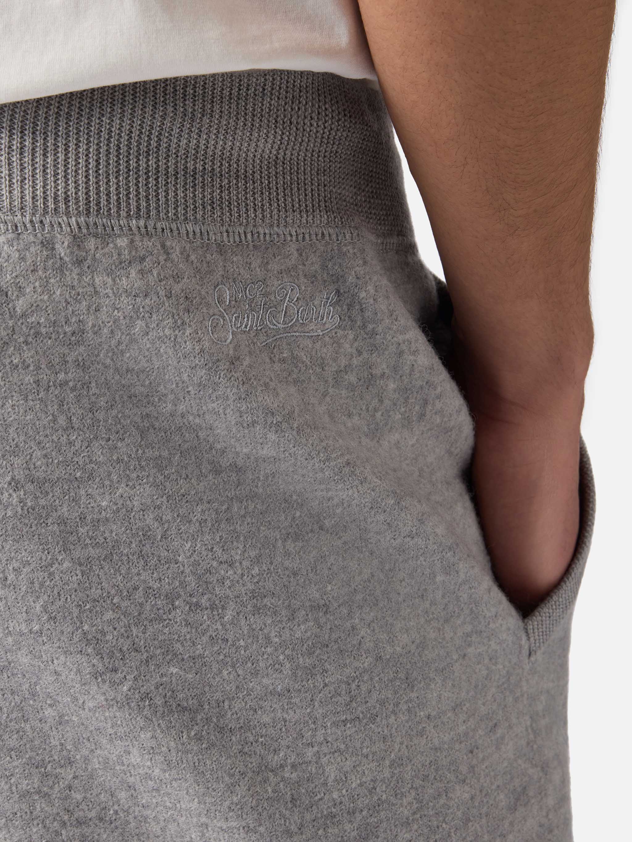 Track knitted sweatpants with pockets - Image 2