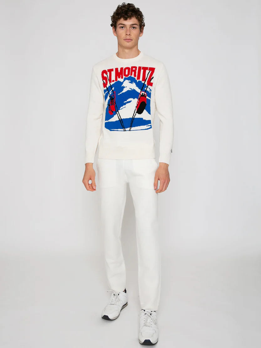 Track knitted sweatpants with pockets - Image 2