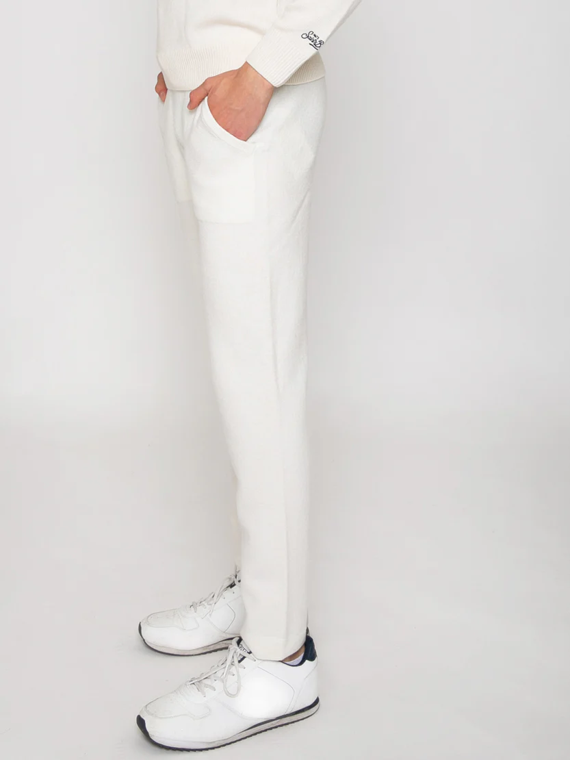 Track knitted sweatpants with pockets - Image 3