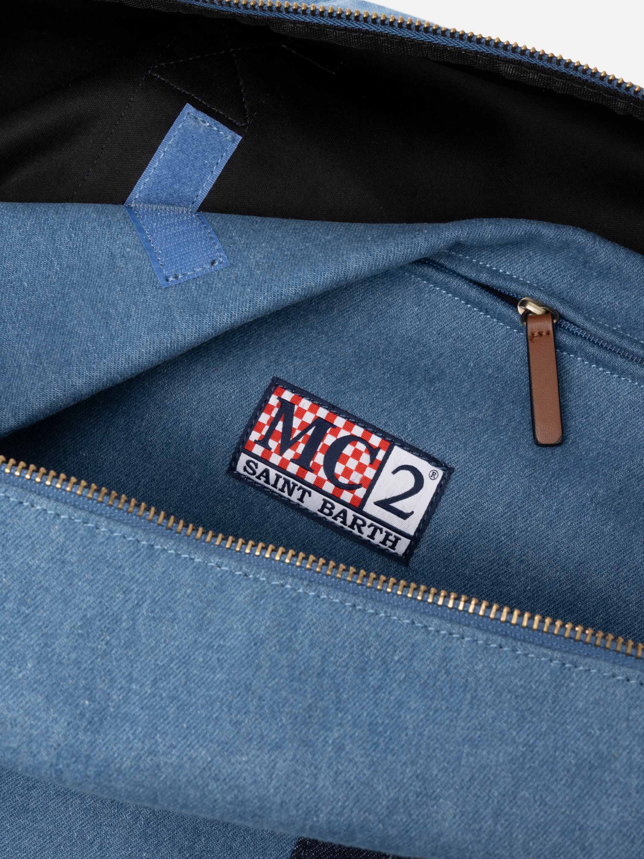 Travel duffel denim bag - Image 7