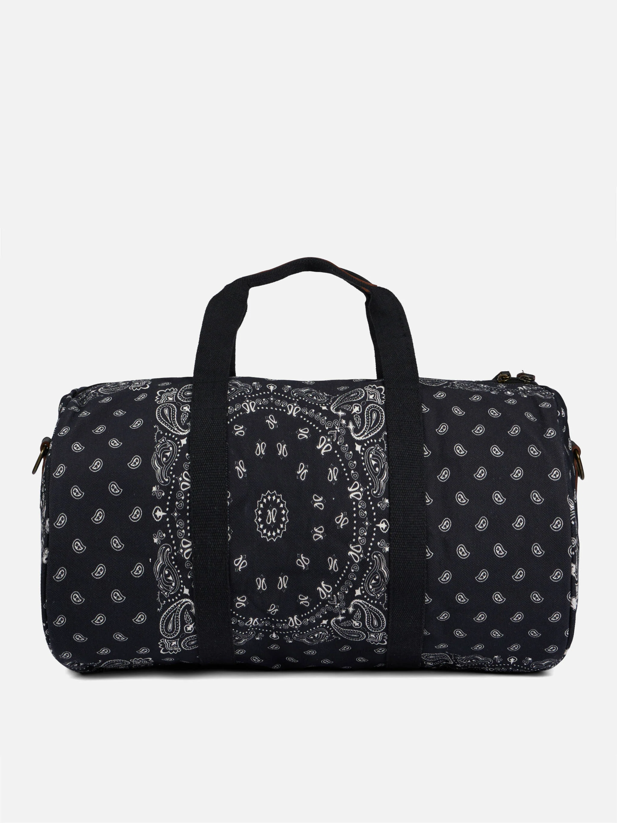 Travel duffel  denim bag Jetleg Round bandana print - Image 2
