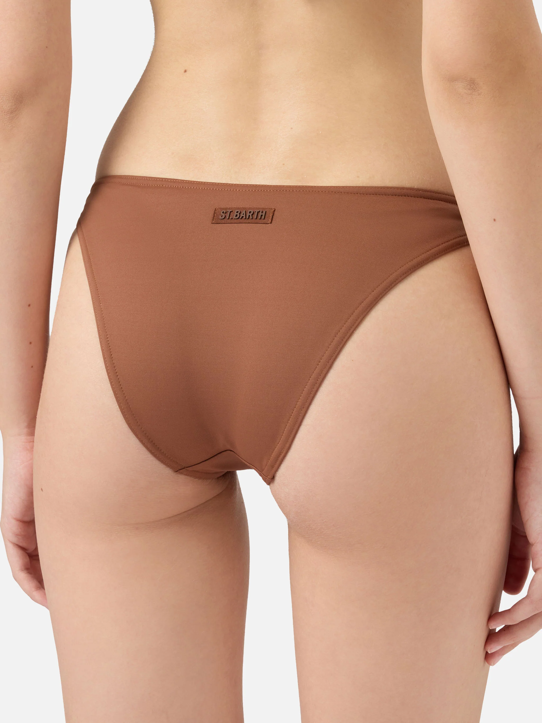 Triangle bikini Leah Lido in brown with classic swim briefs - Image 5