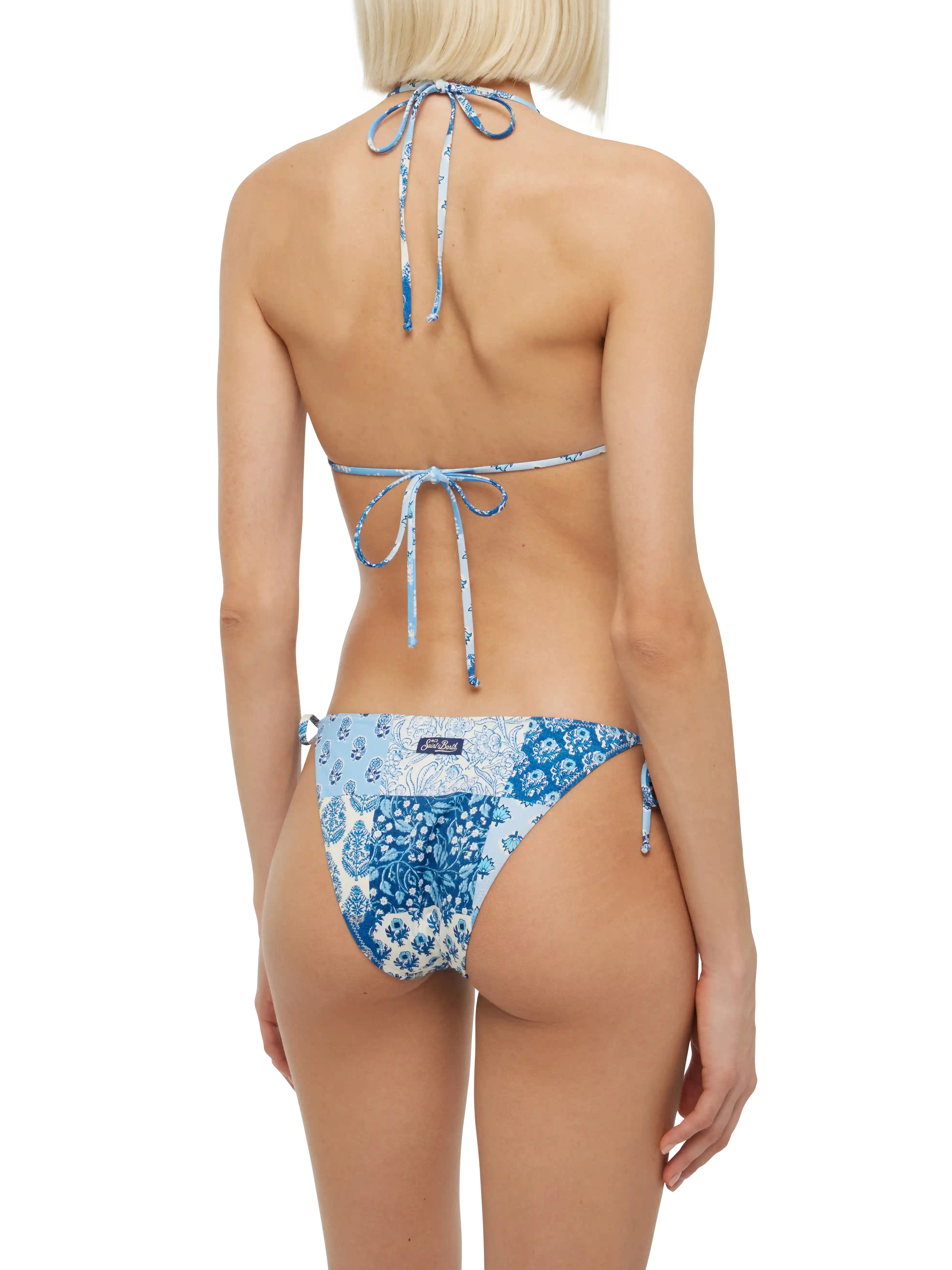 Triangle bikini Leah Virgo with floral patch print - Image 4