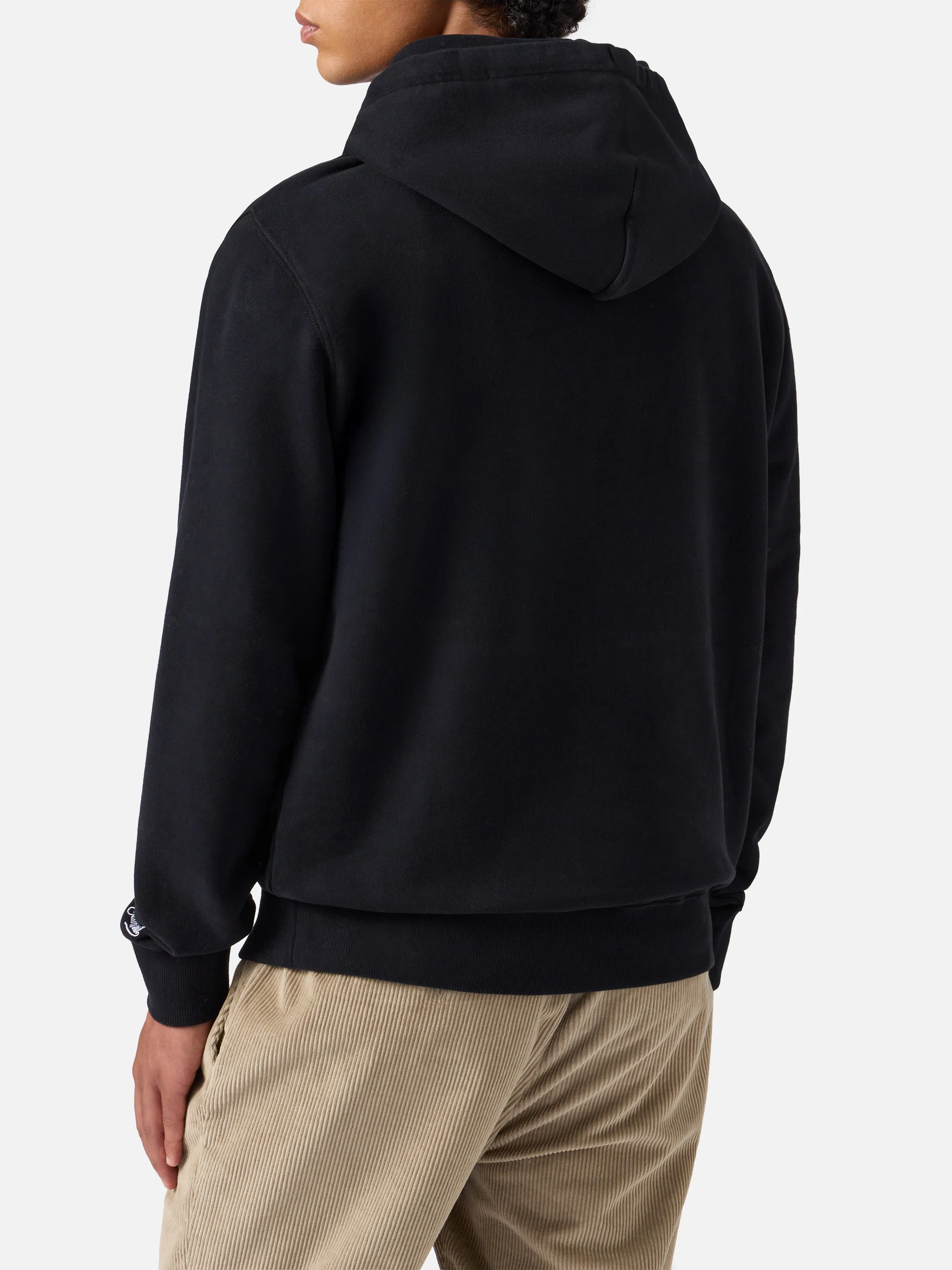 Tribeca cotton hoodie in black with Nepentha print | NEPENTHA SPECIAL EDITION - Image 3