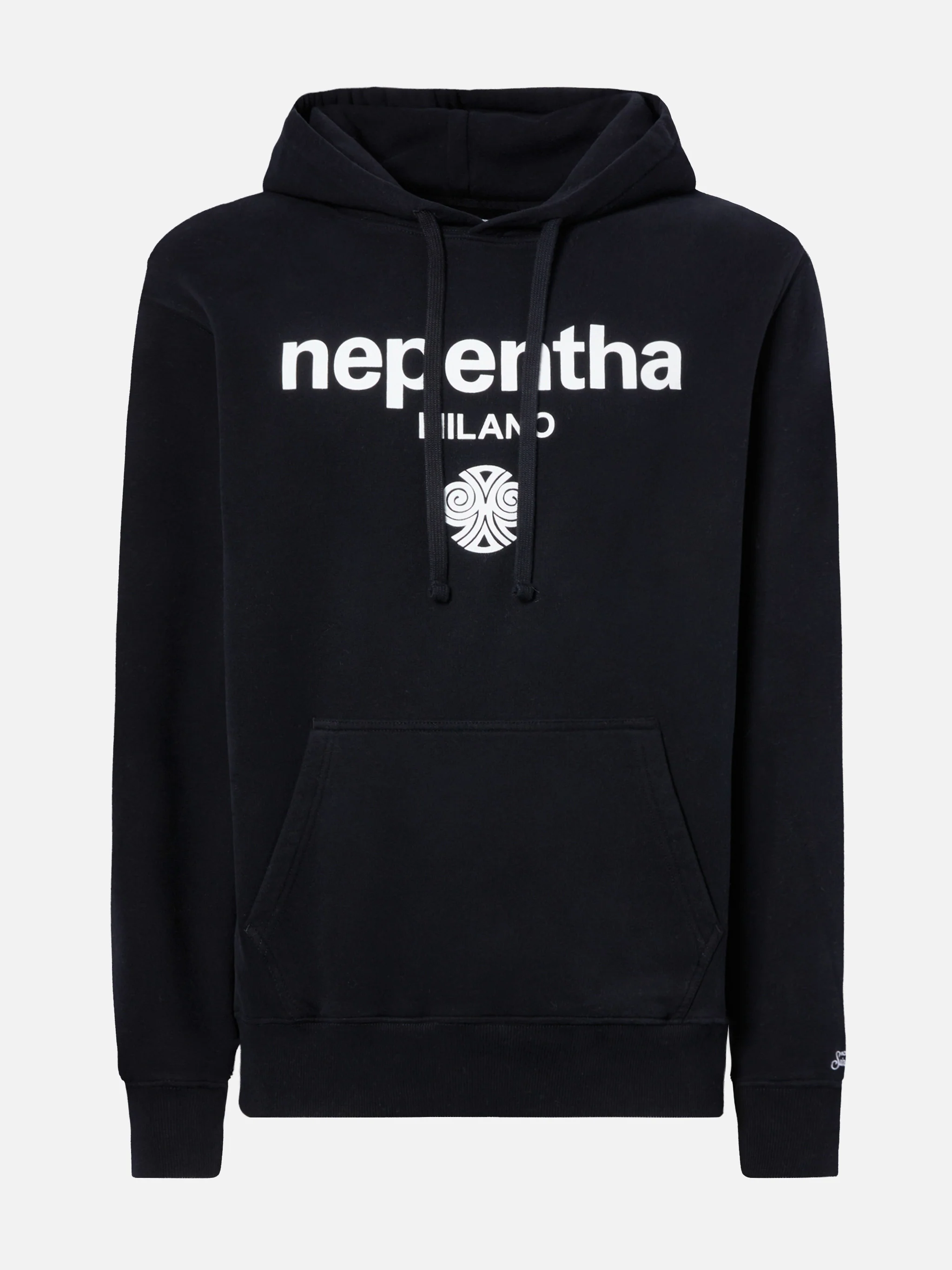 Tribeca cotton hoodie in black with Nepentha print | NEPENTHA SPECIAL EDITION - Image 5