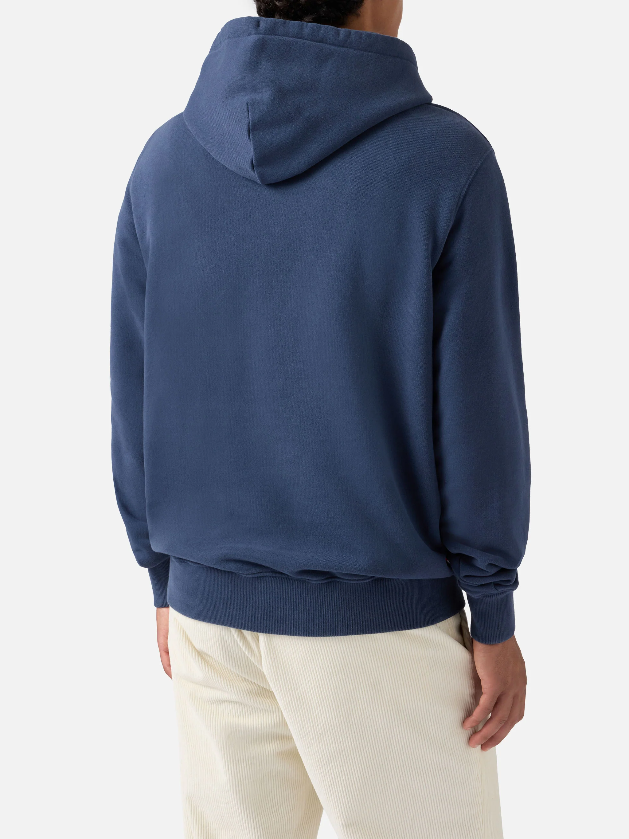 Tribeca cotton hoodie in blue with Vacanze di Natale embroidery | VACANZE DI NATALE SPECIAL EDITION - Image 3