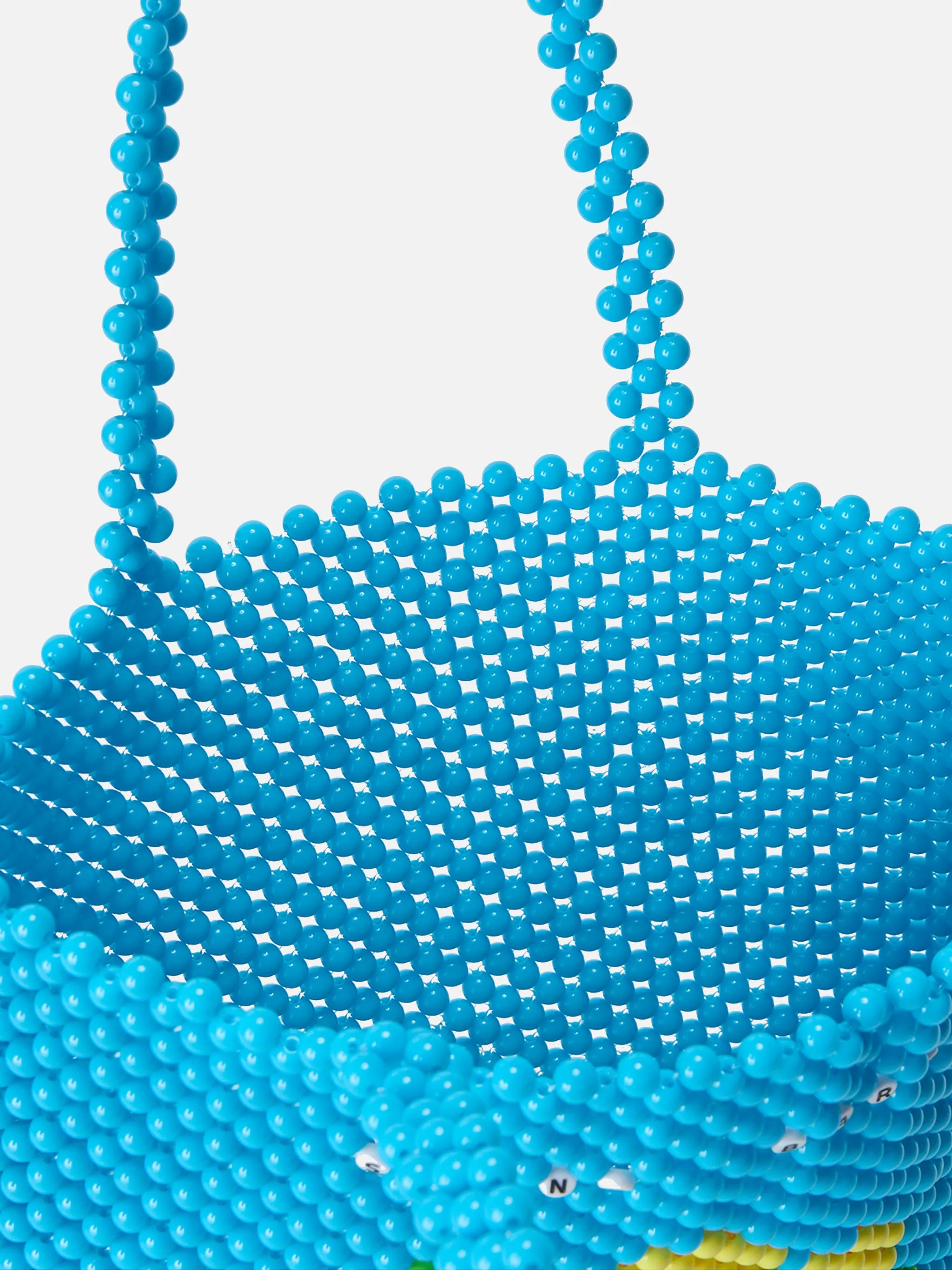 Turquoise Beaded Shopper Bag - Image 4