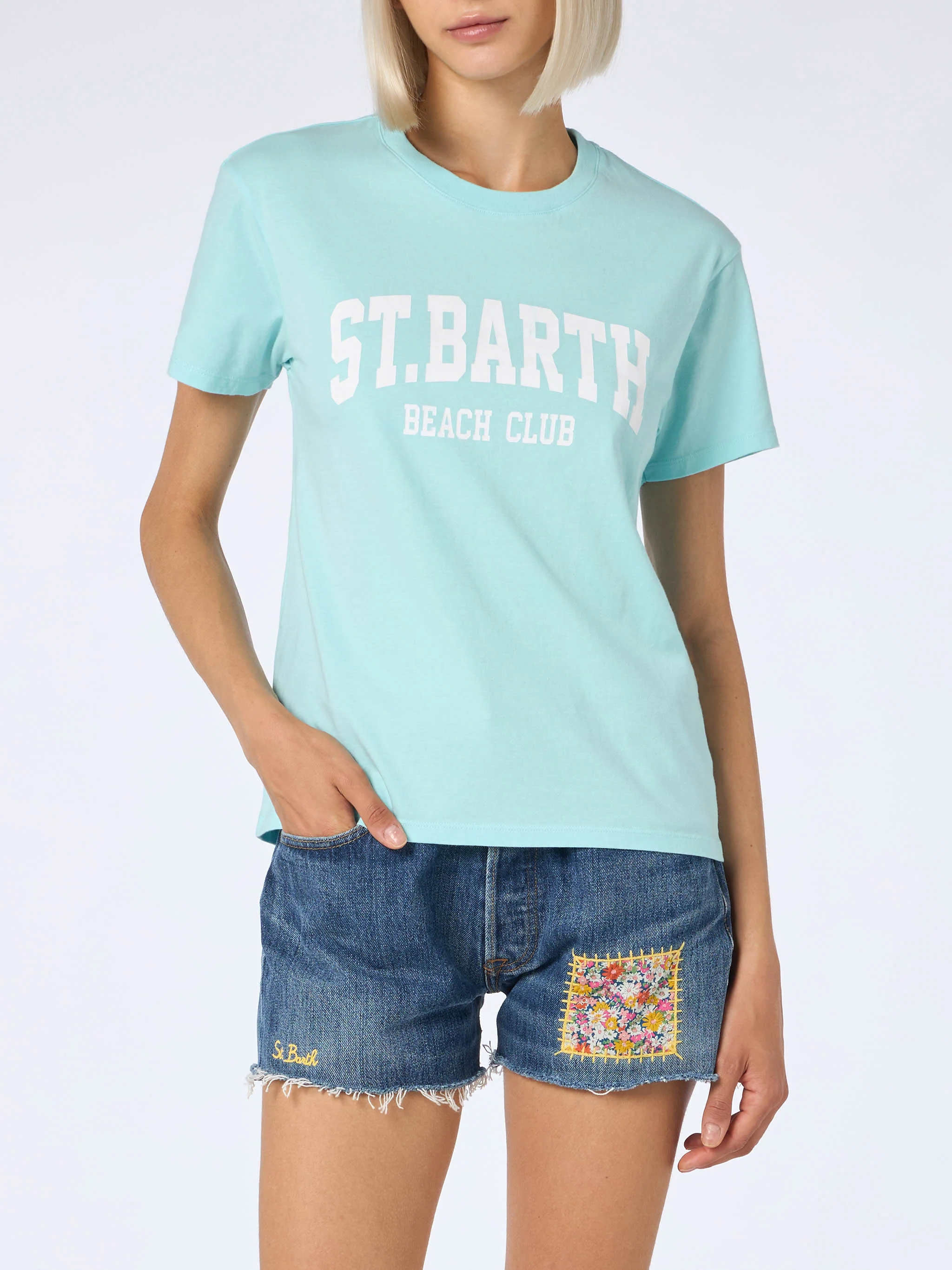 St. Barth Beach Club Emilie cotton t-shirt