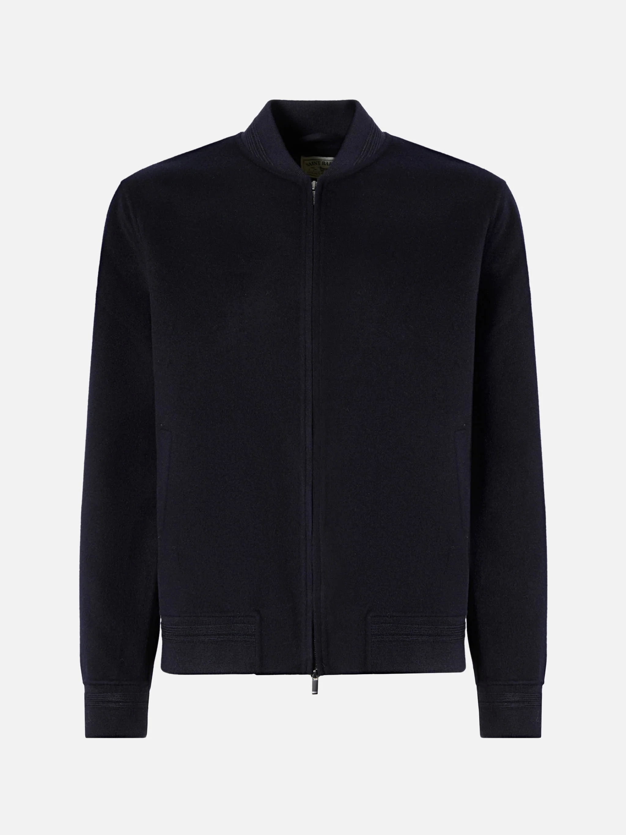 Unlined Camden wool bomber in blue - Image 7