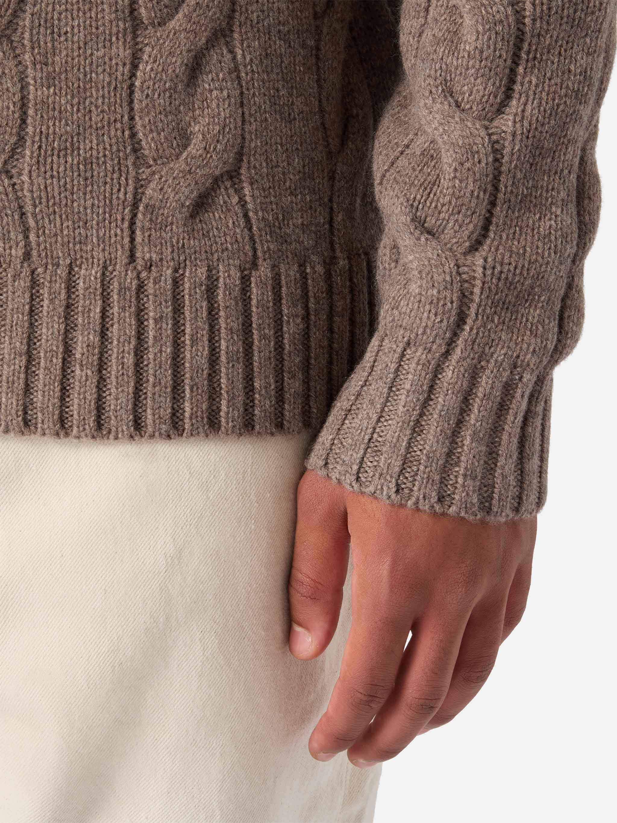 Valdez pure-wool turtleneck sweater in hazelnut - Image 3