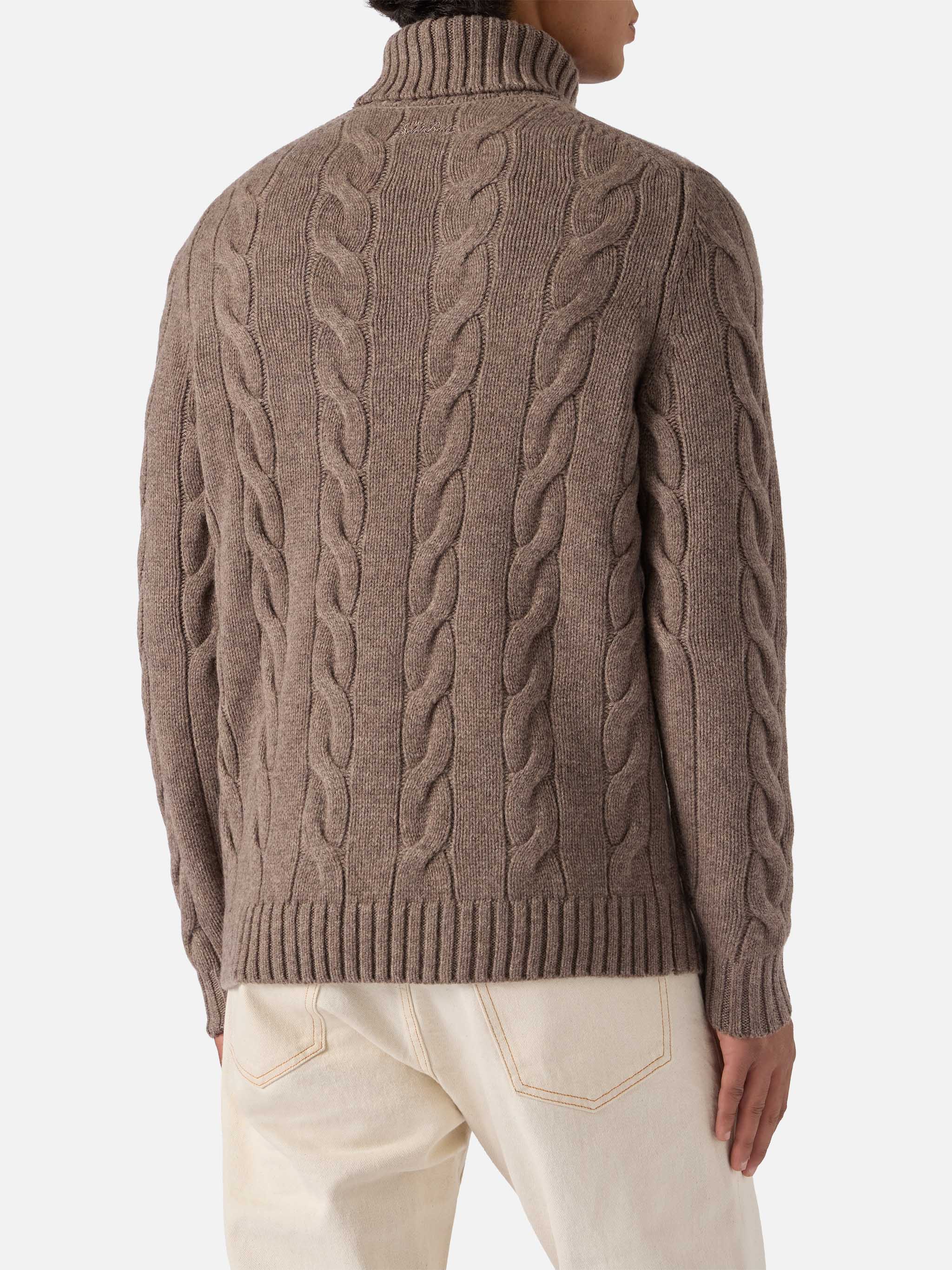 Valdez pure-wool turtleneck sweater in hazelnut - Image 4