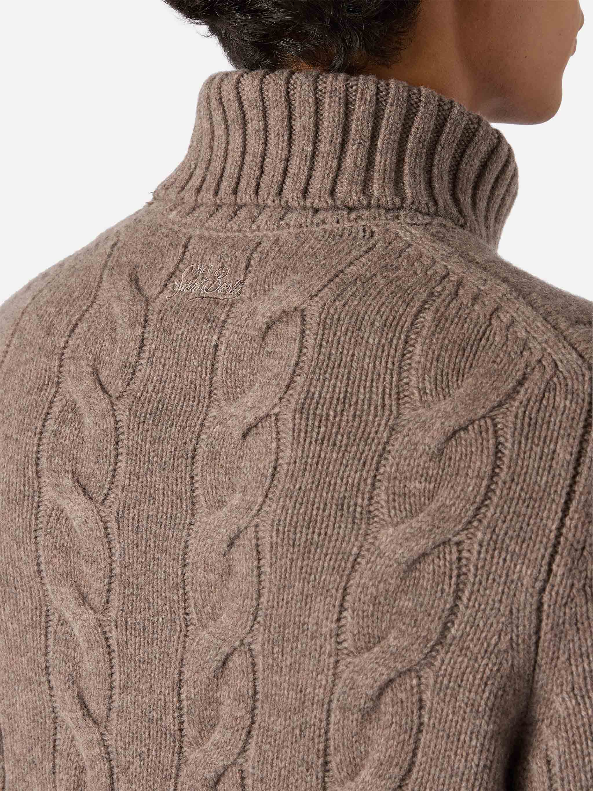 Valdez pure-wool turtleneck sweater in hazelnut - Image 5