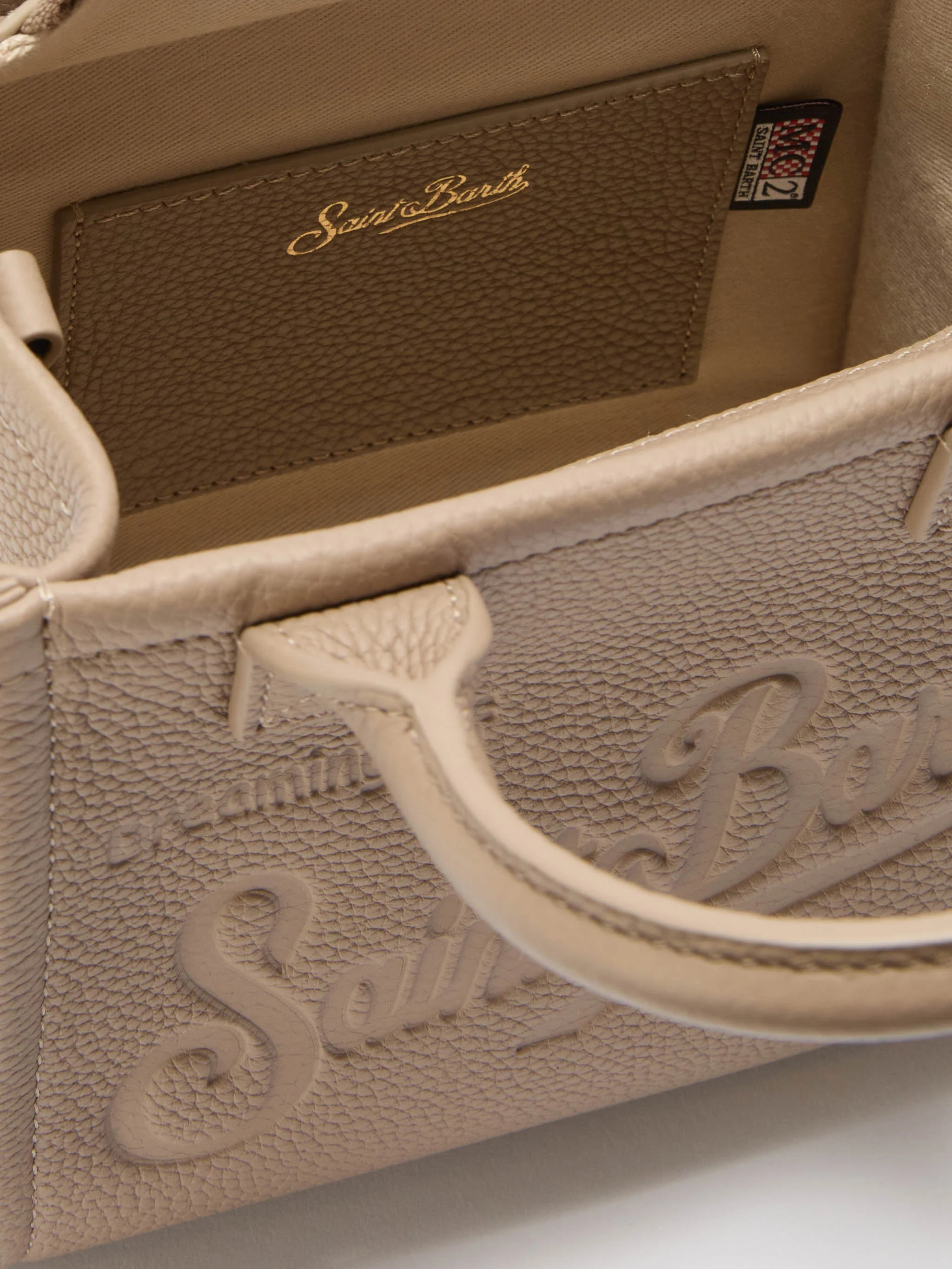 Vanity Bag Mini Shoulder Bag in hazelnut hammered leather - Image 5
