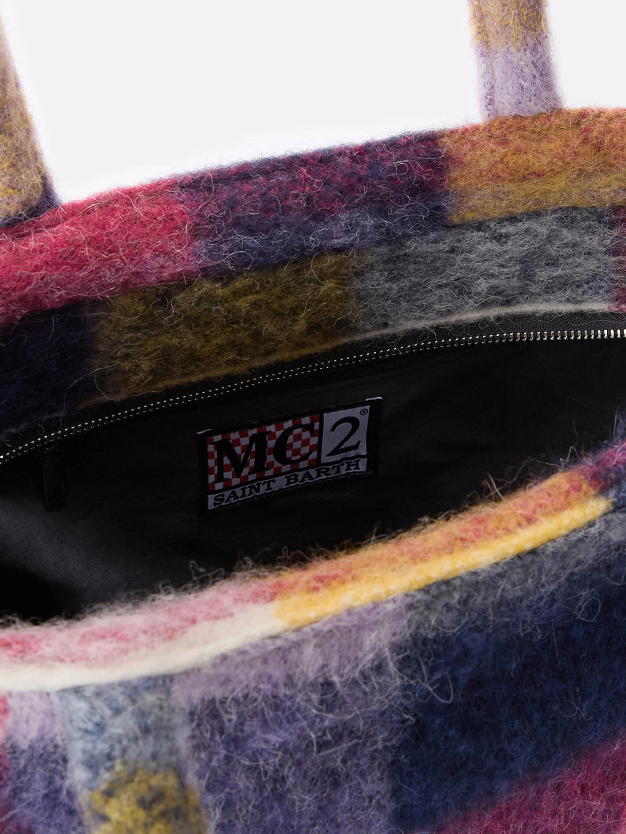 Vanity blanket shoulder bag with check print - Image 5
