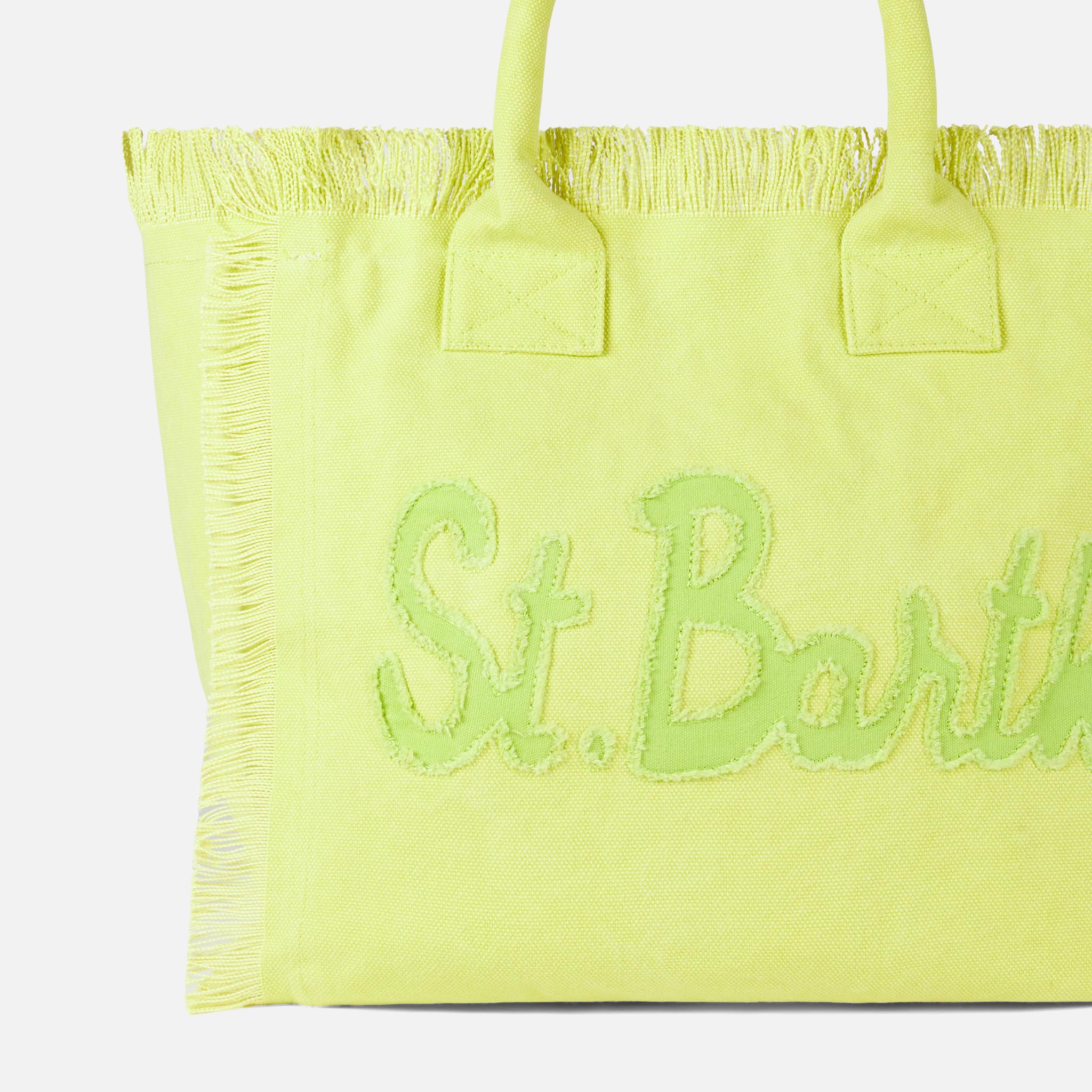 Vanity light green canvas shoulder bag - Image 2