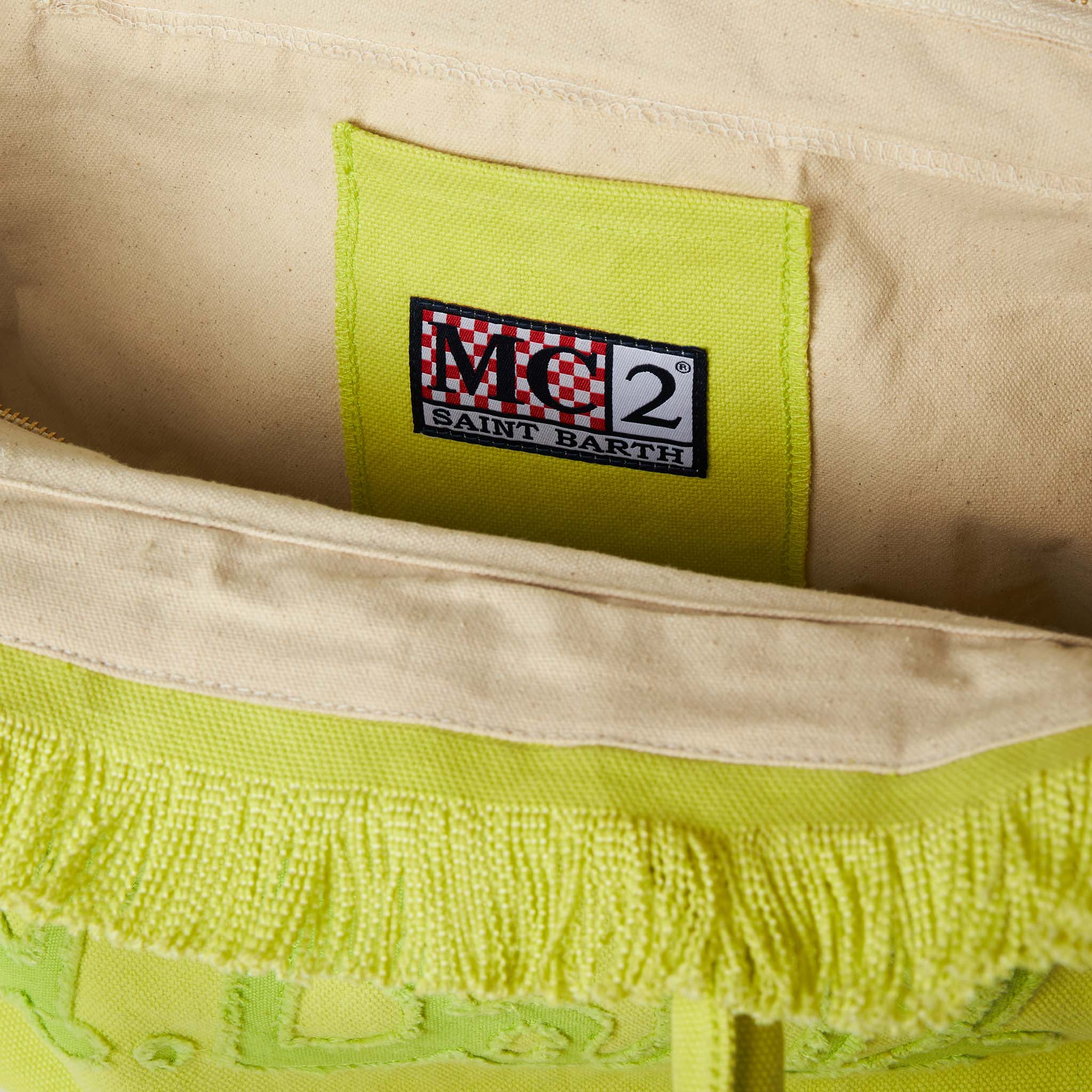 Vanity light green canvas shoulder bag - Image 4