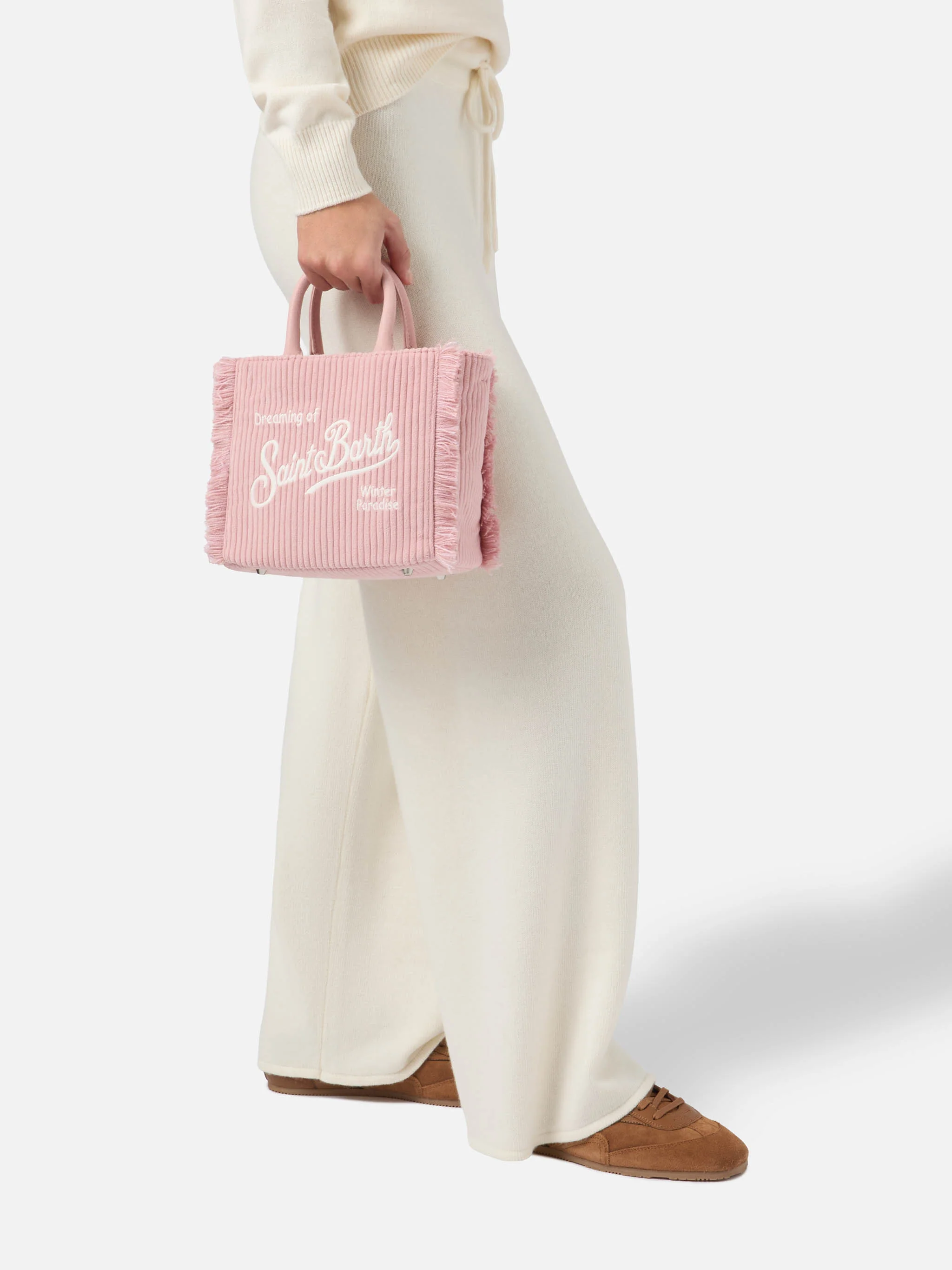 Vanity Mini Corduroy pink bag - Image 2