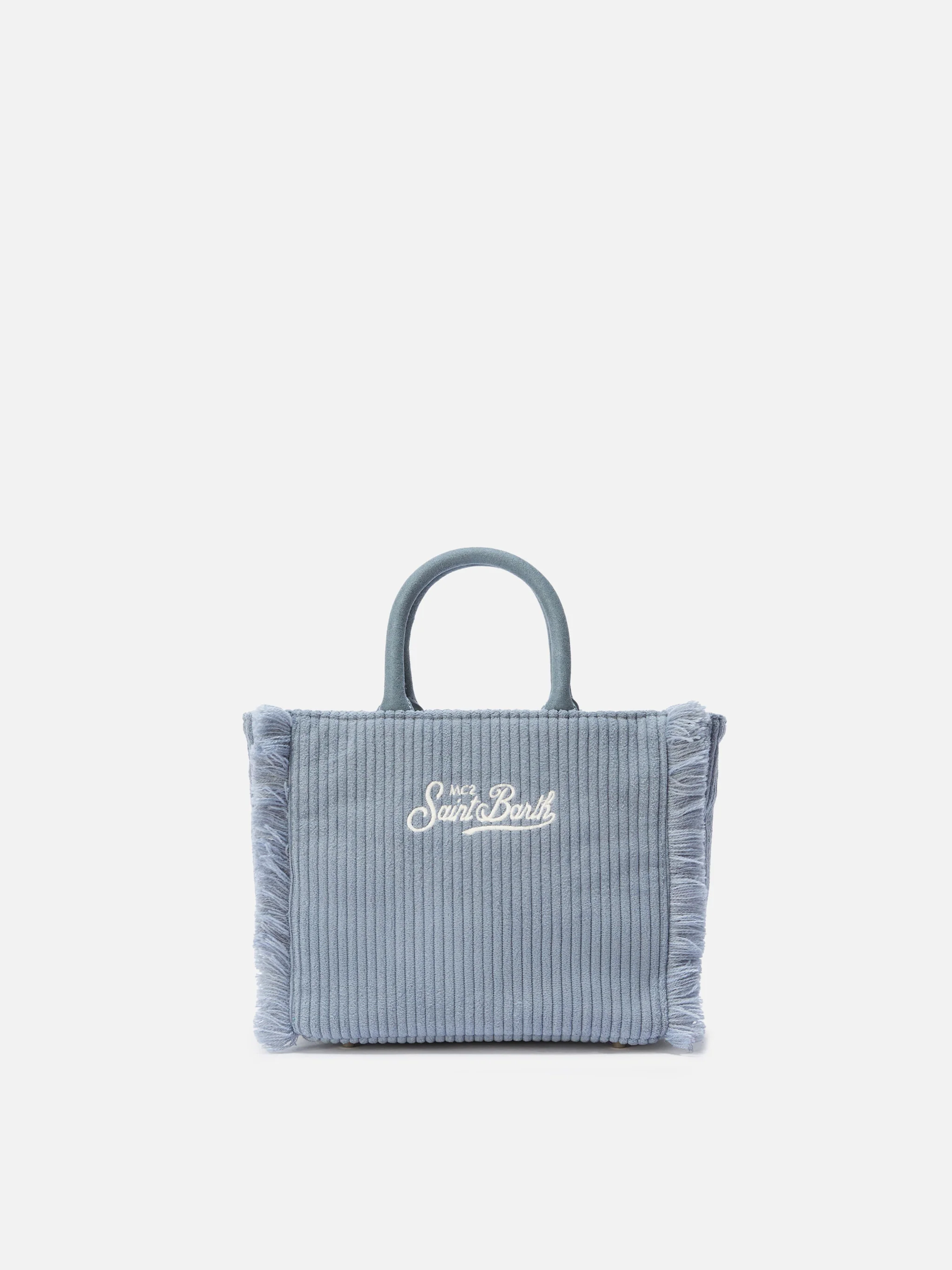Vanity Mini Corduroy dusty blue bag - Image 3