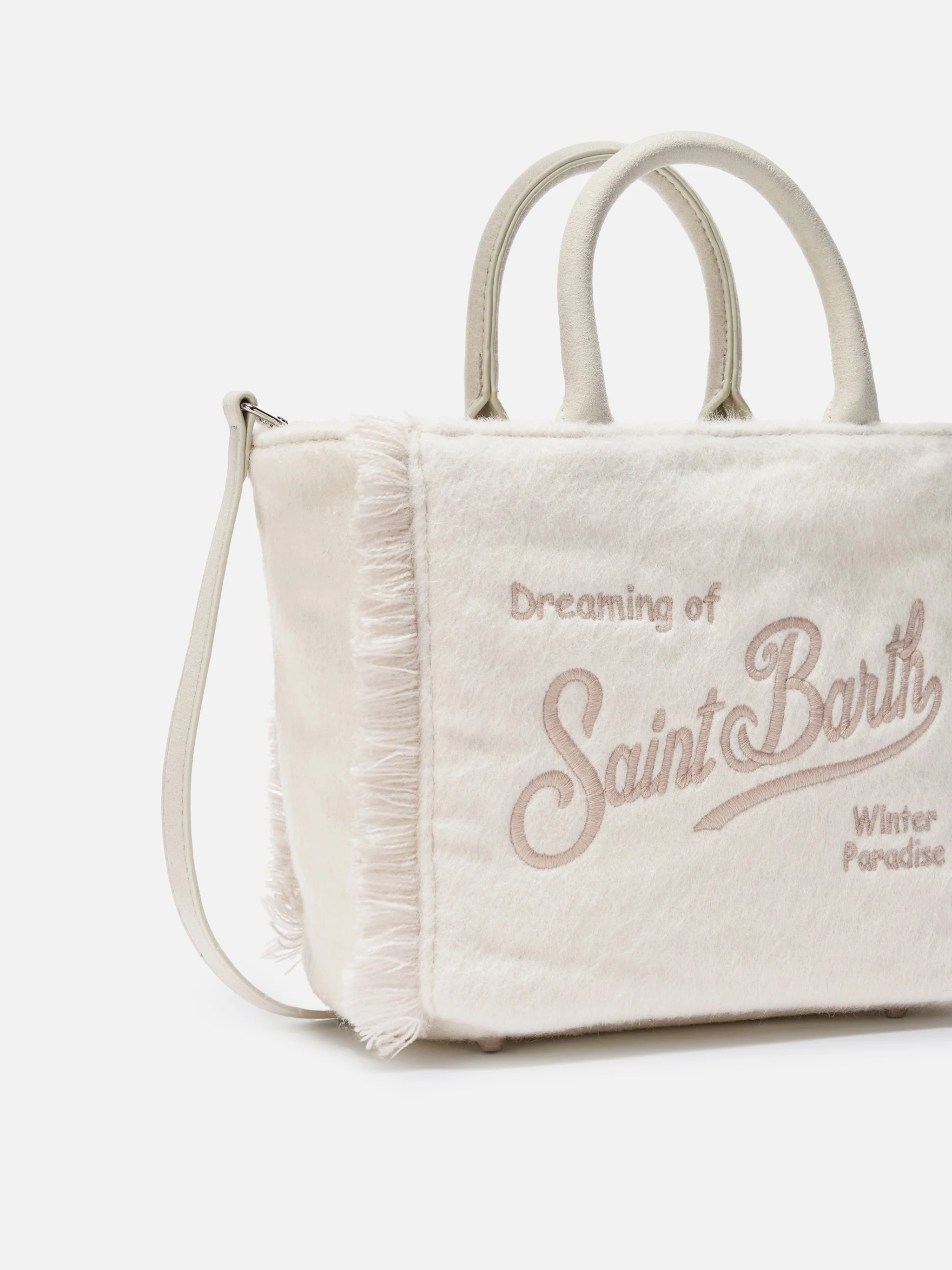 Vanity Mini Felt white bag - Image 3