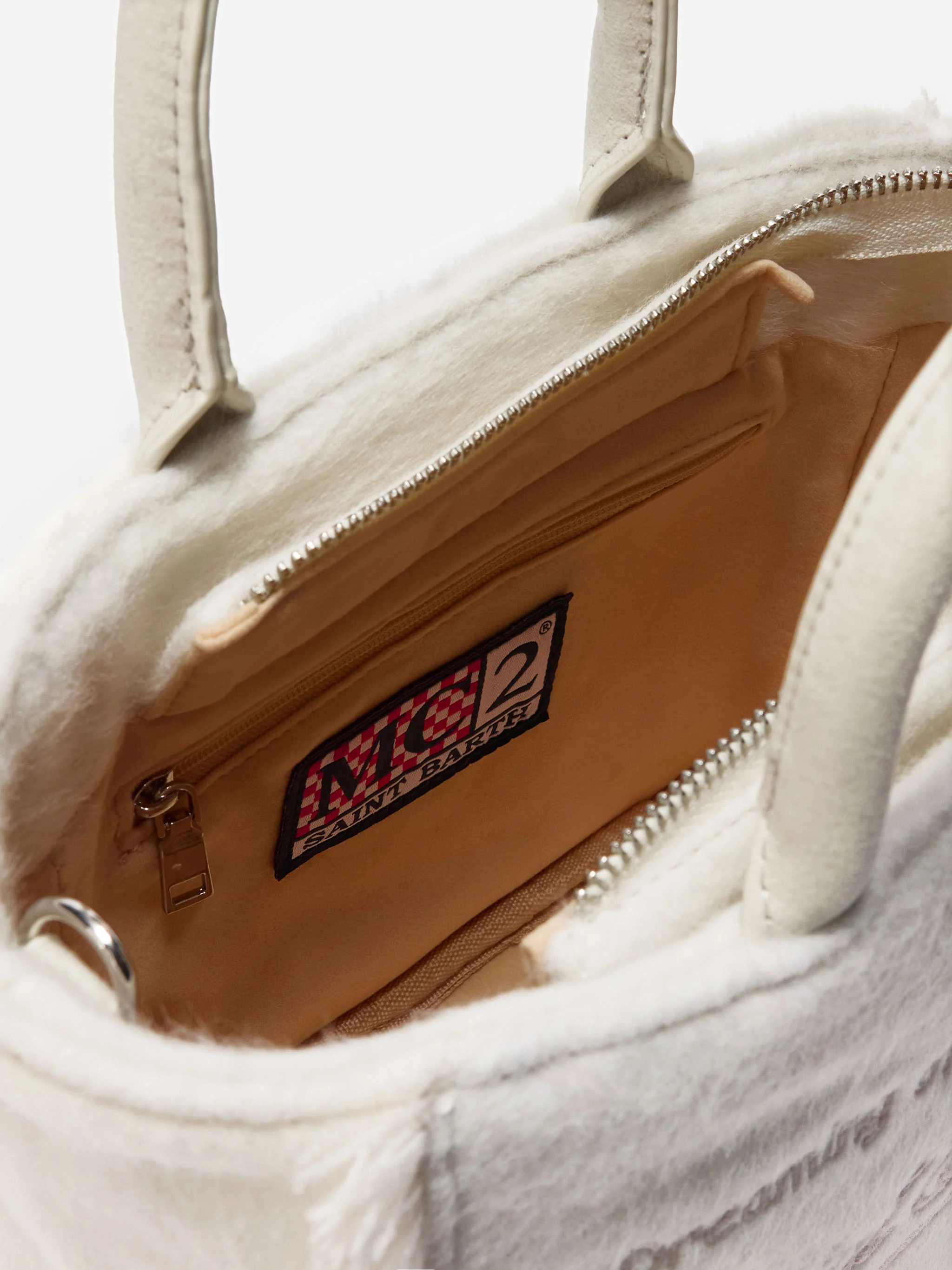 Vanity Mini Felt white bag - Image 5
