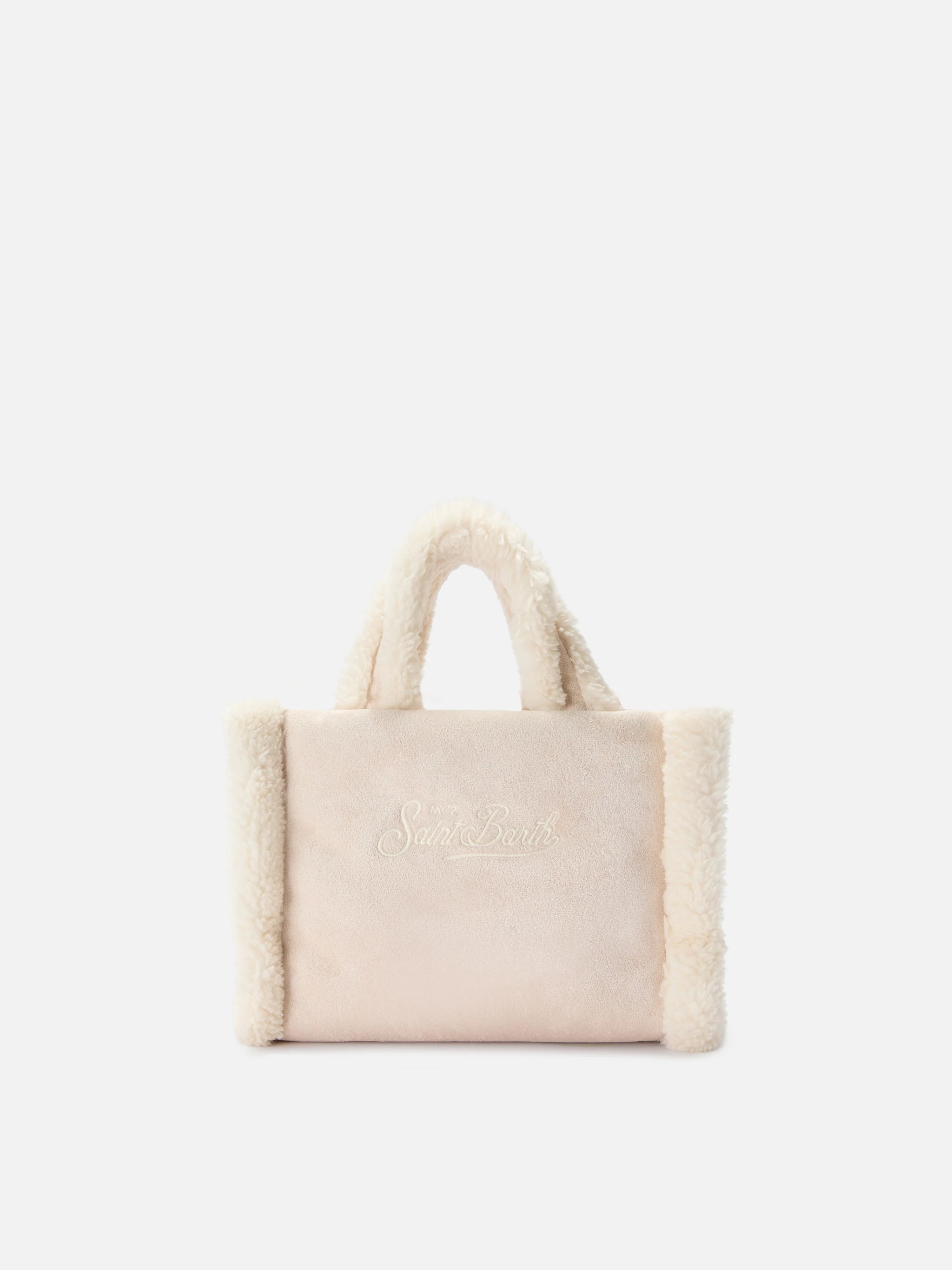 Vanity Mini shearling beige bag - Image 4