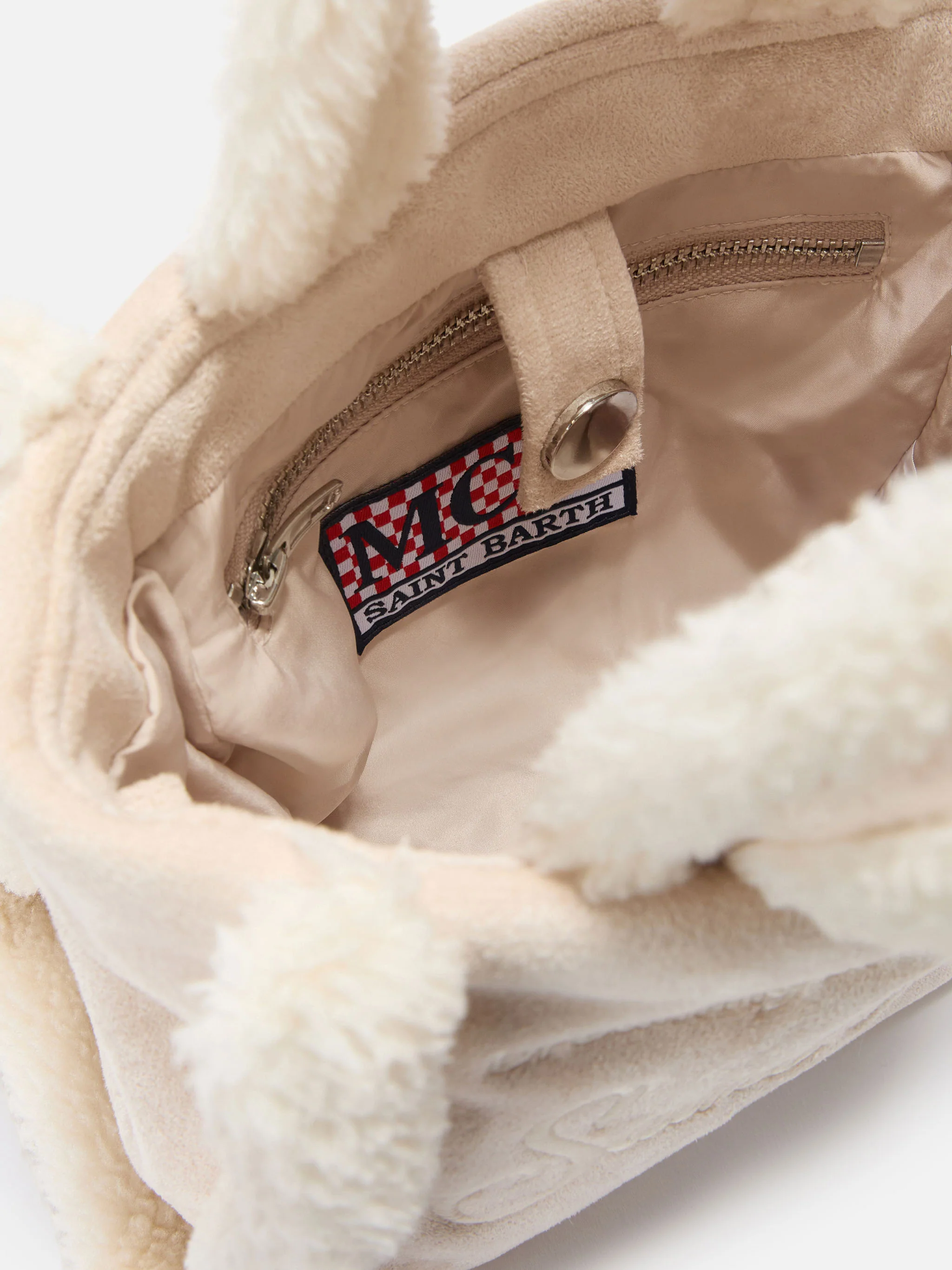 Vanity Mini shearling beige bag - Image 5
