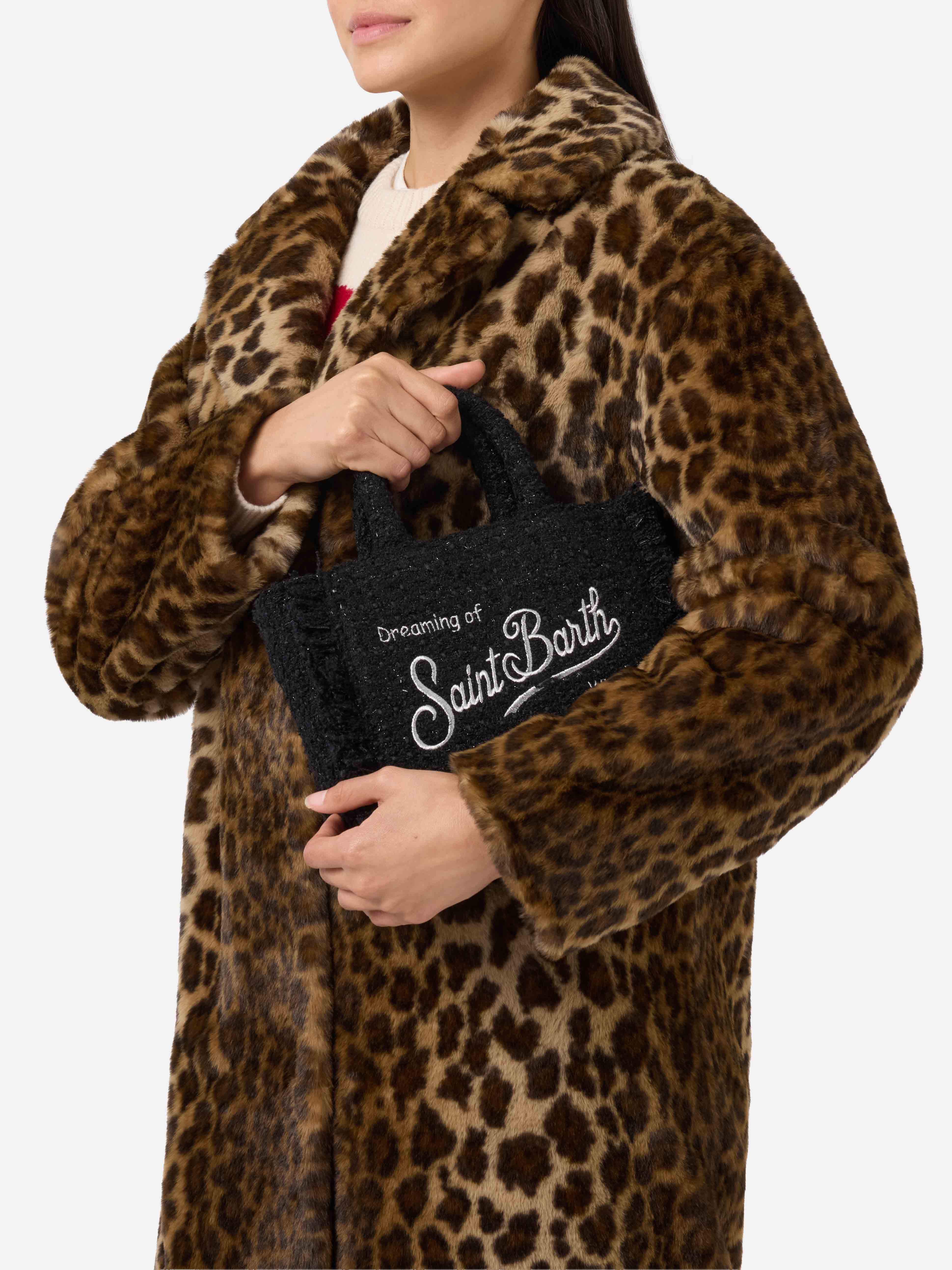 Vanity Mini Tweed Handbag in black - Image 2