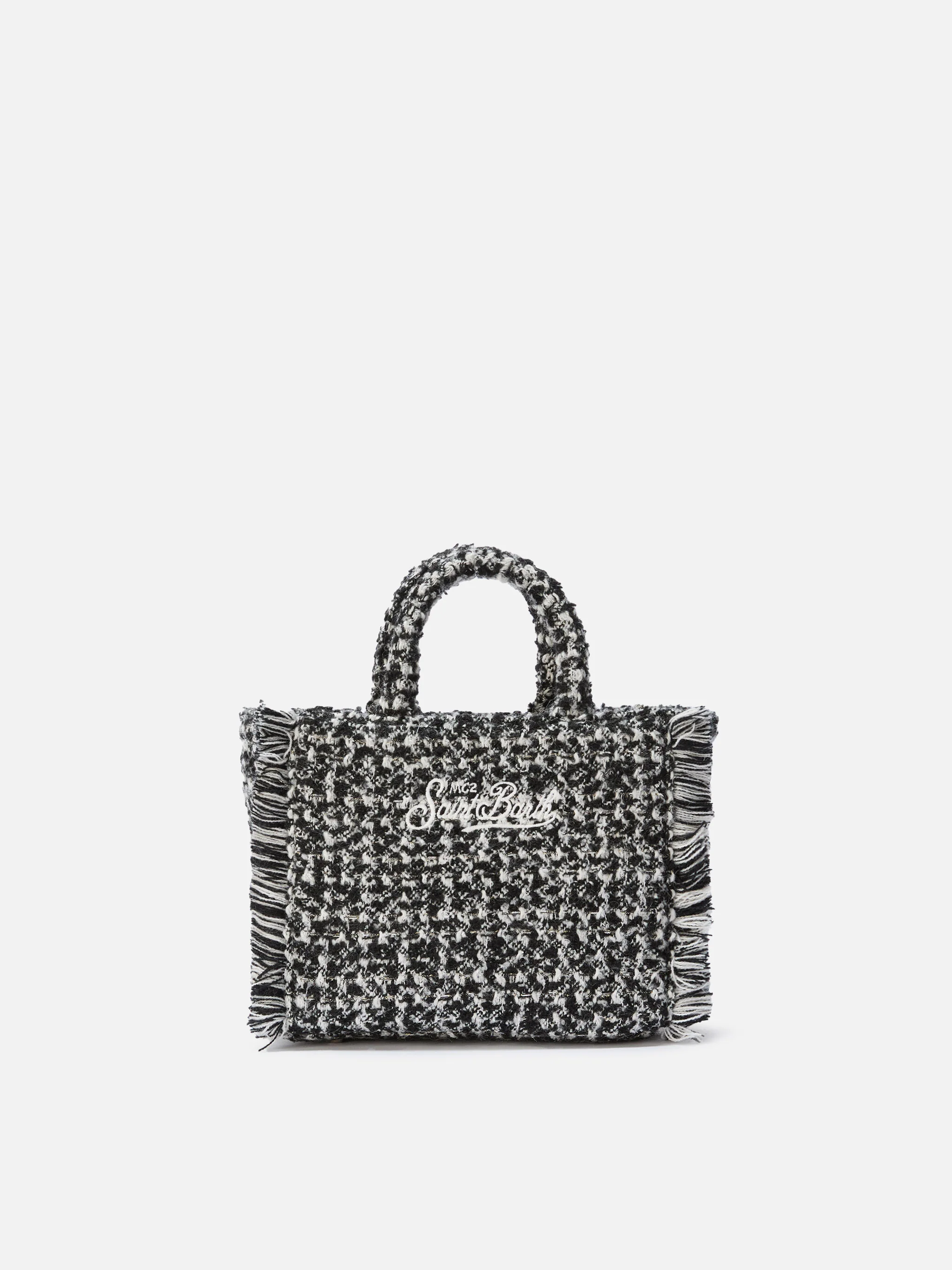 Vanity Mini Tweed black and white bag - Image 4