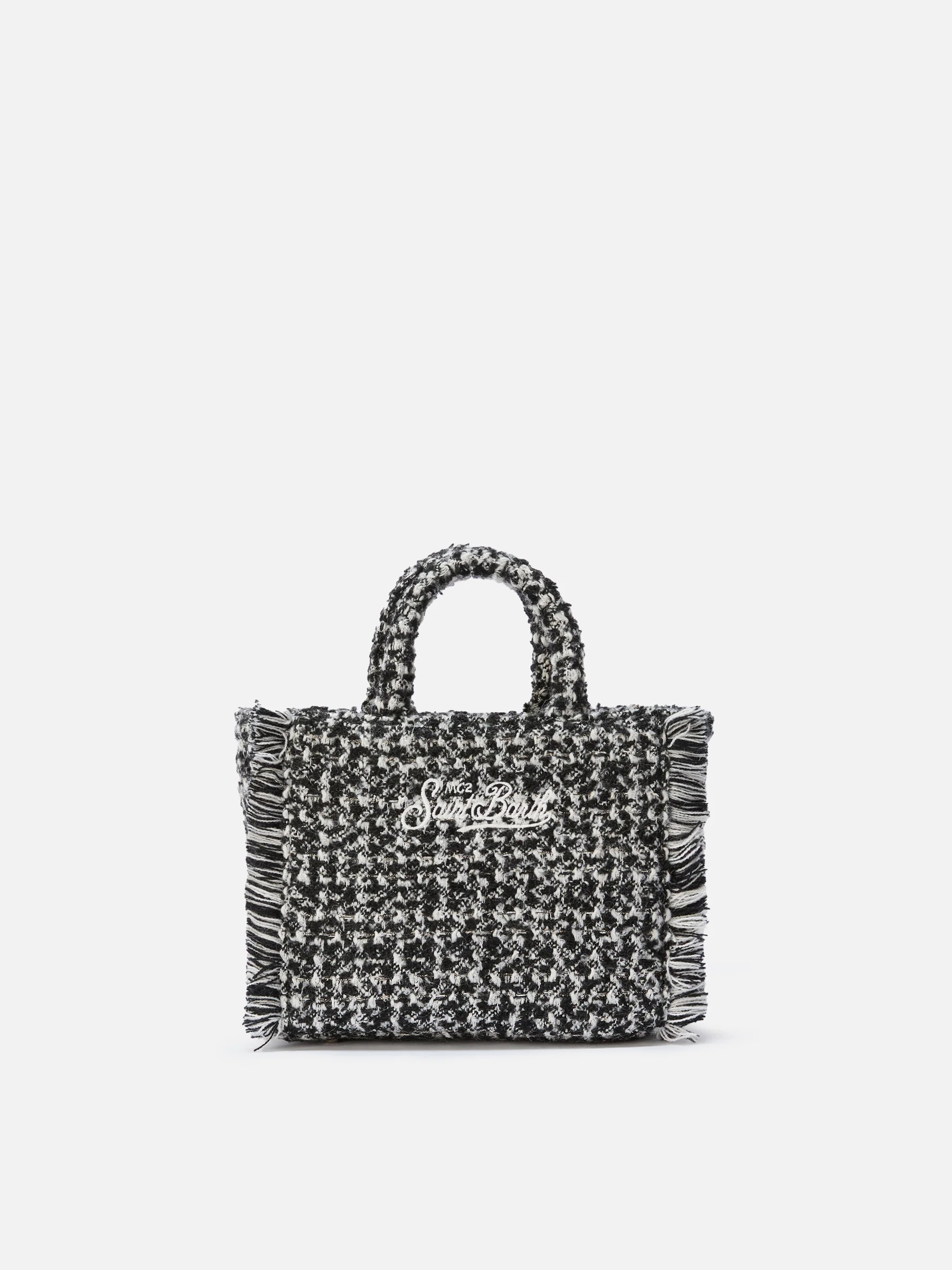 Vanity Mini Tweed black and white bag - Image 6