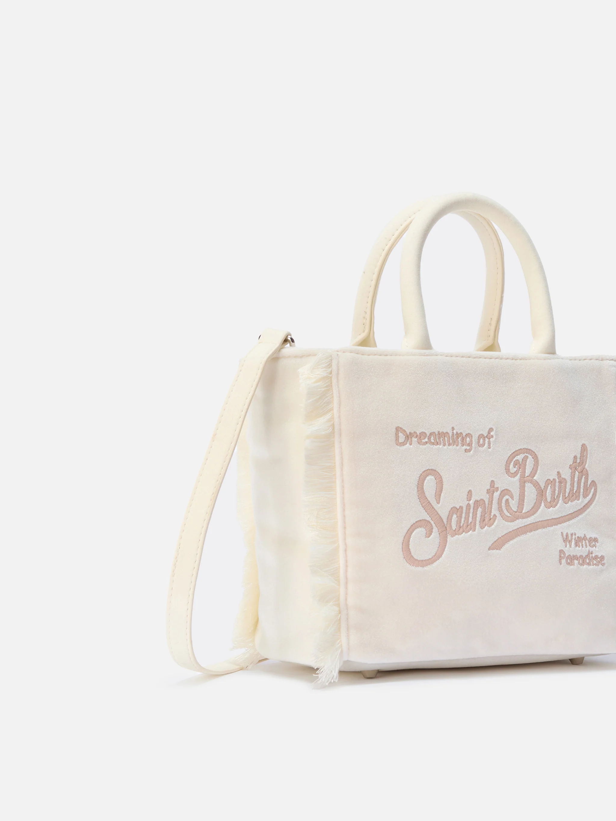Vanity Mini Velvet white bag - Image 4