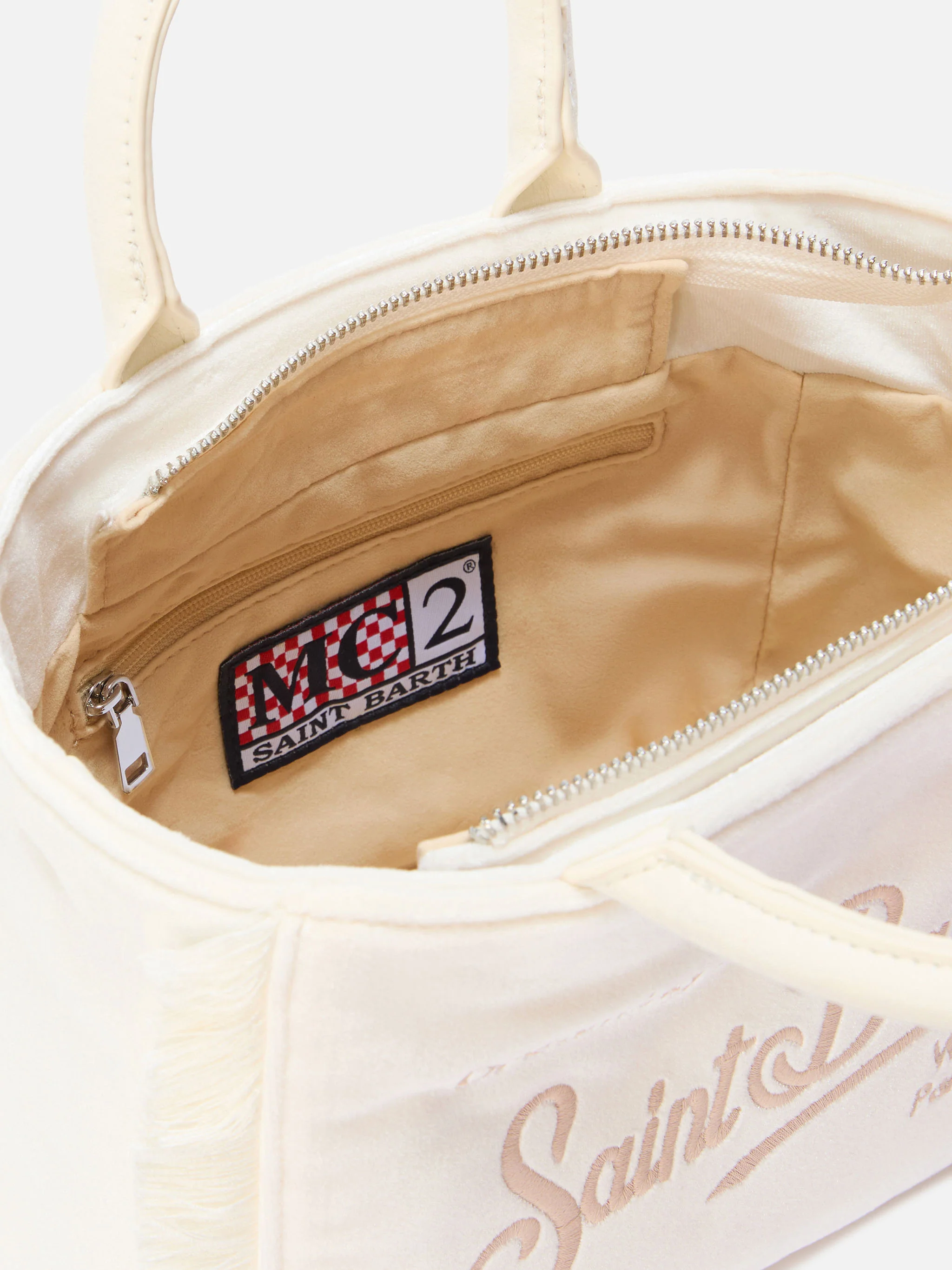 Vanity Mini Velvet white bag - Image 5