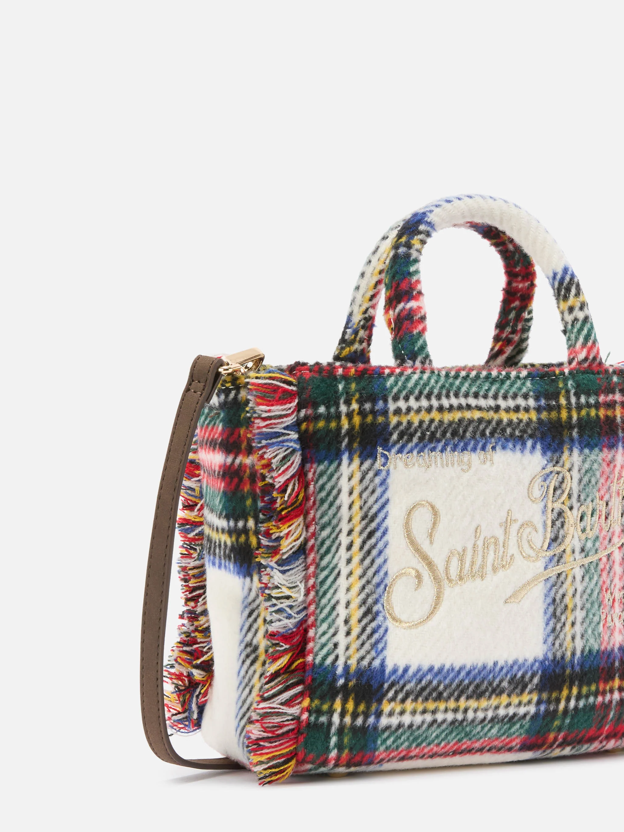 Vanity Mini Wool tartan bag - Image 3