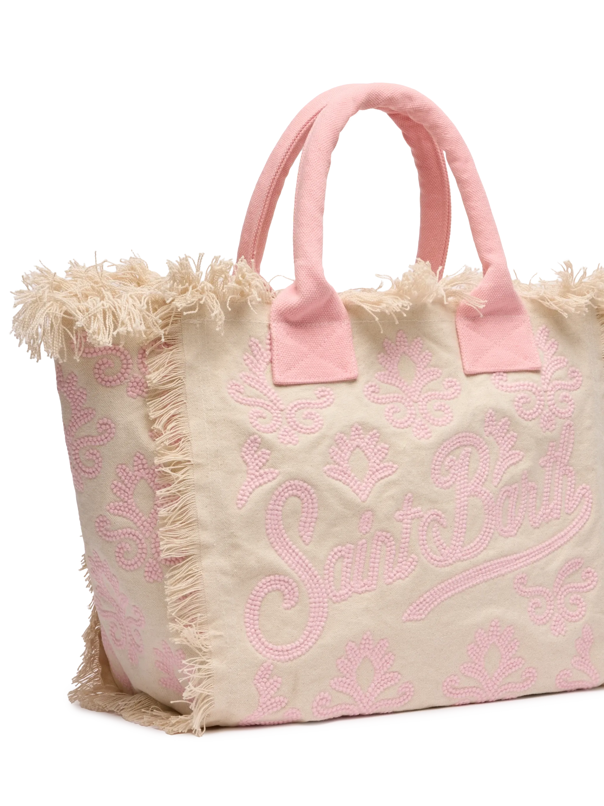 Vanity Rug white and pink cotton tote bag - Image 3