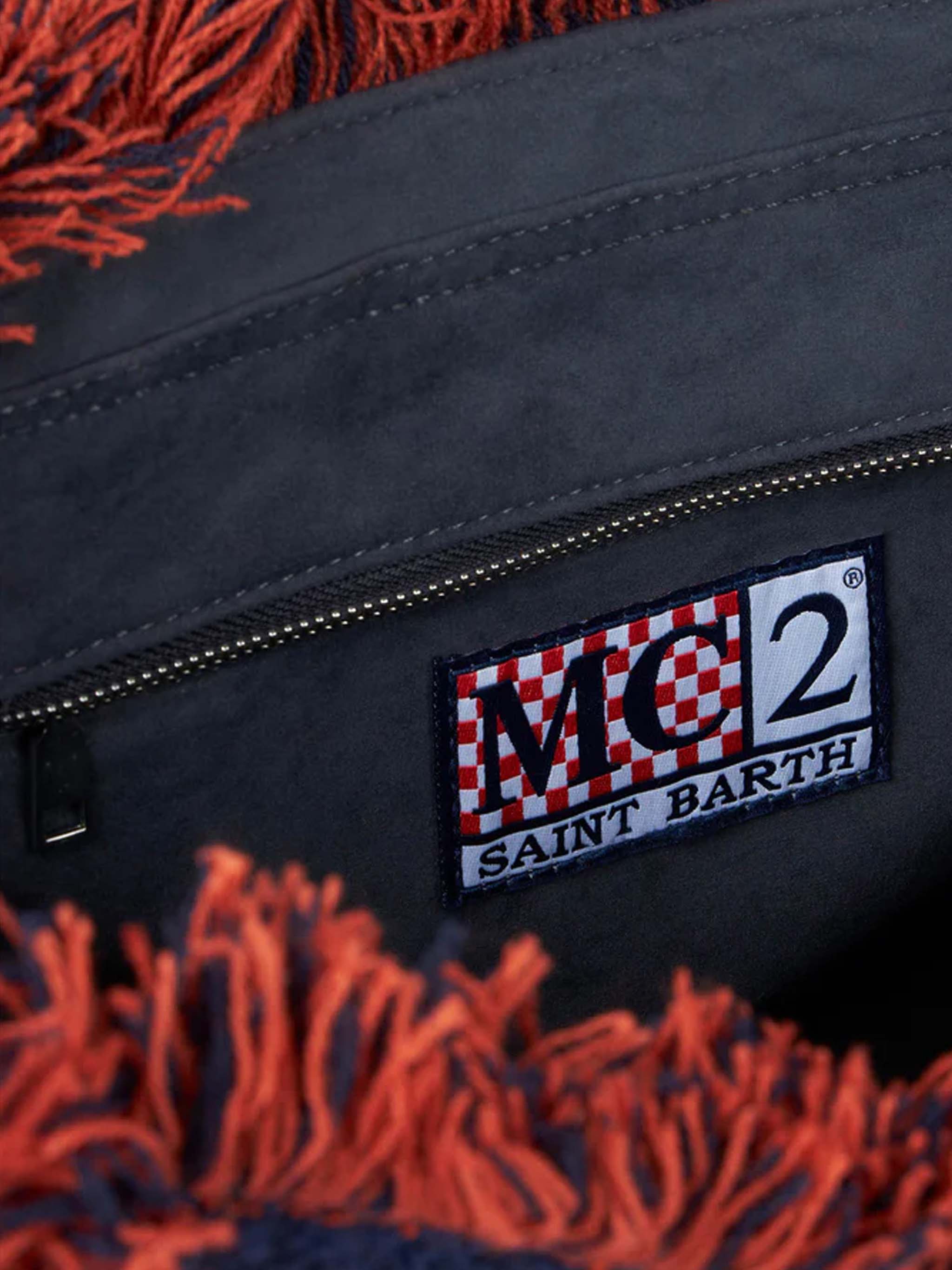 Vanity wooly shoulder bag with check print - Image 5