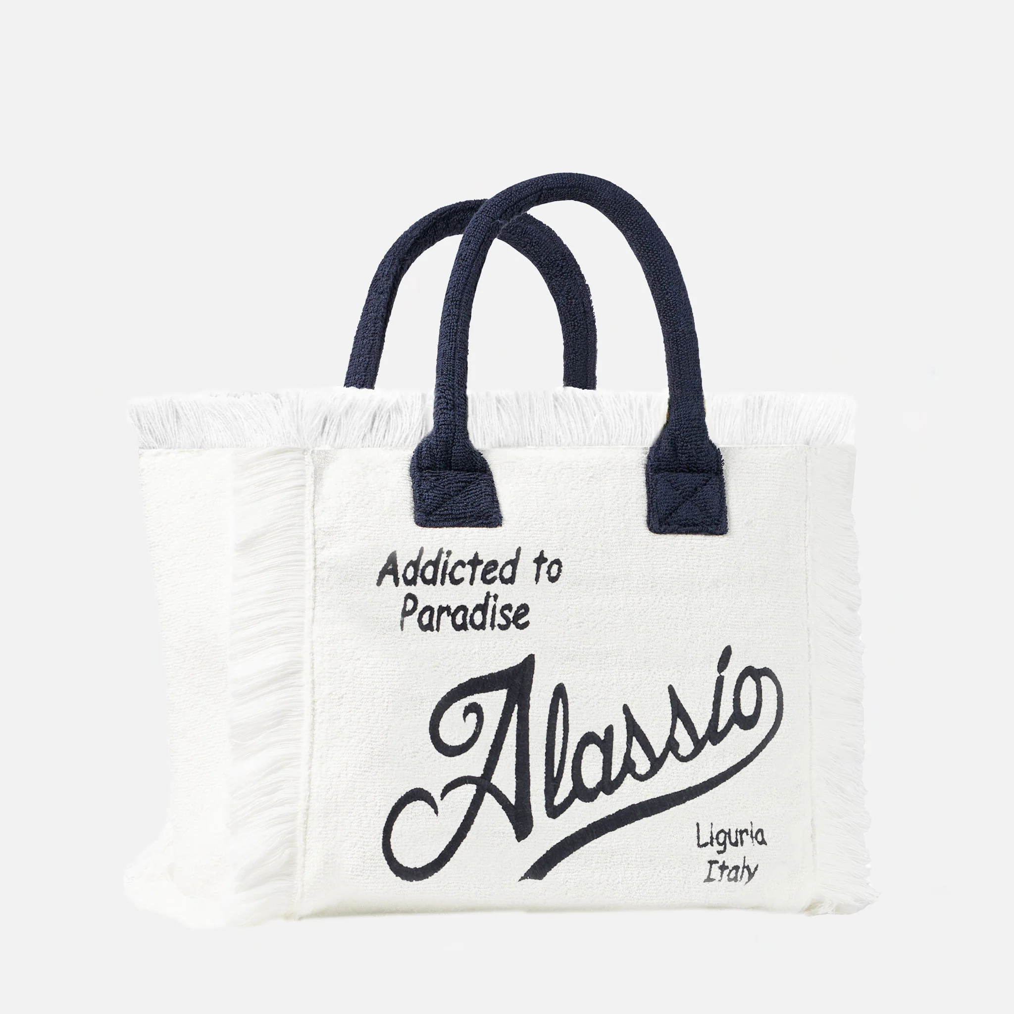 Vanity terry shoulder bag with Alassio embroidery - Image 2
