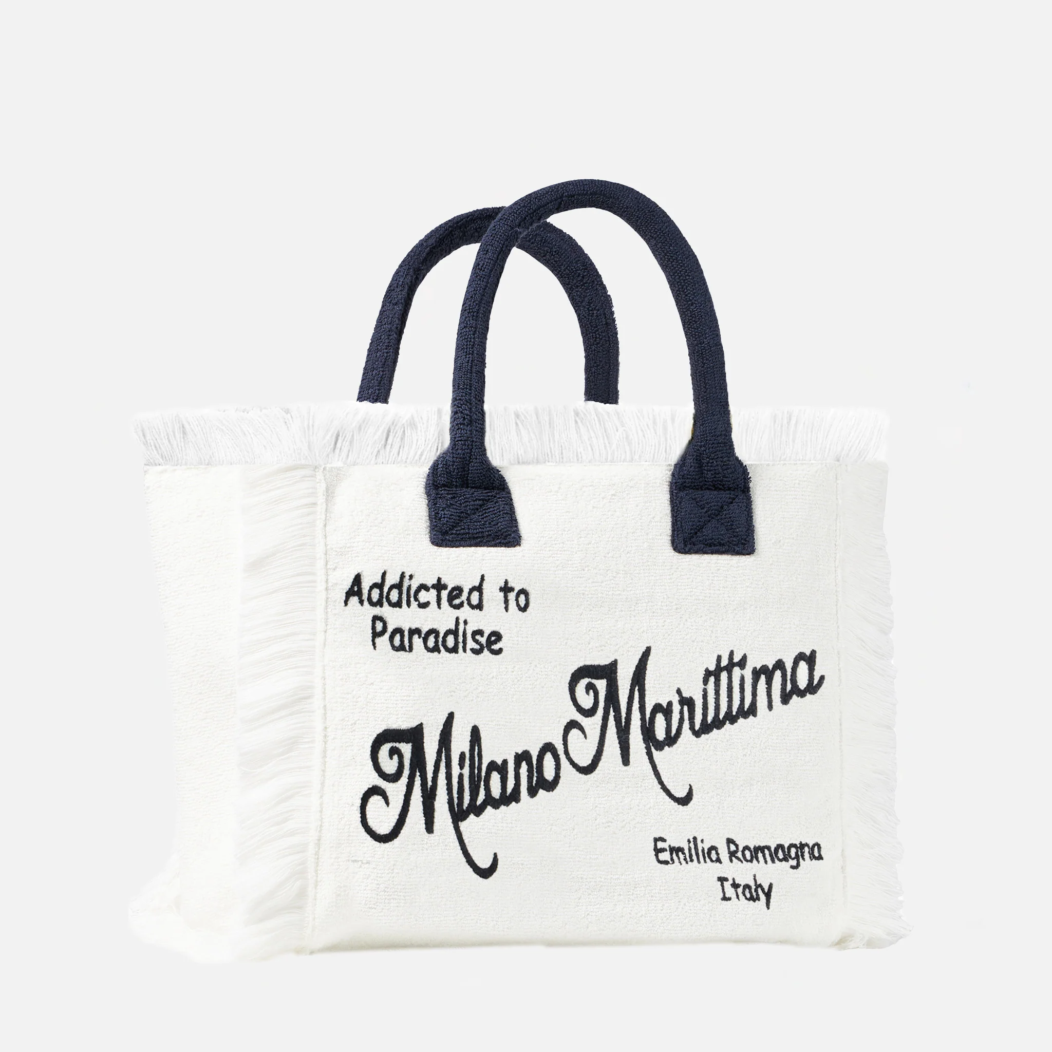 Vanity terry shoulder bag with Milano Marittima embroidery - Image 2