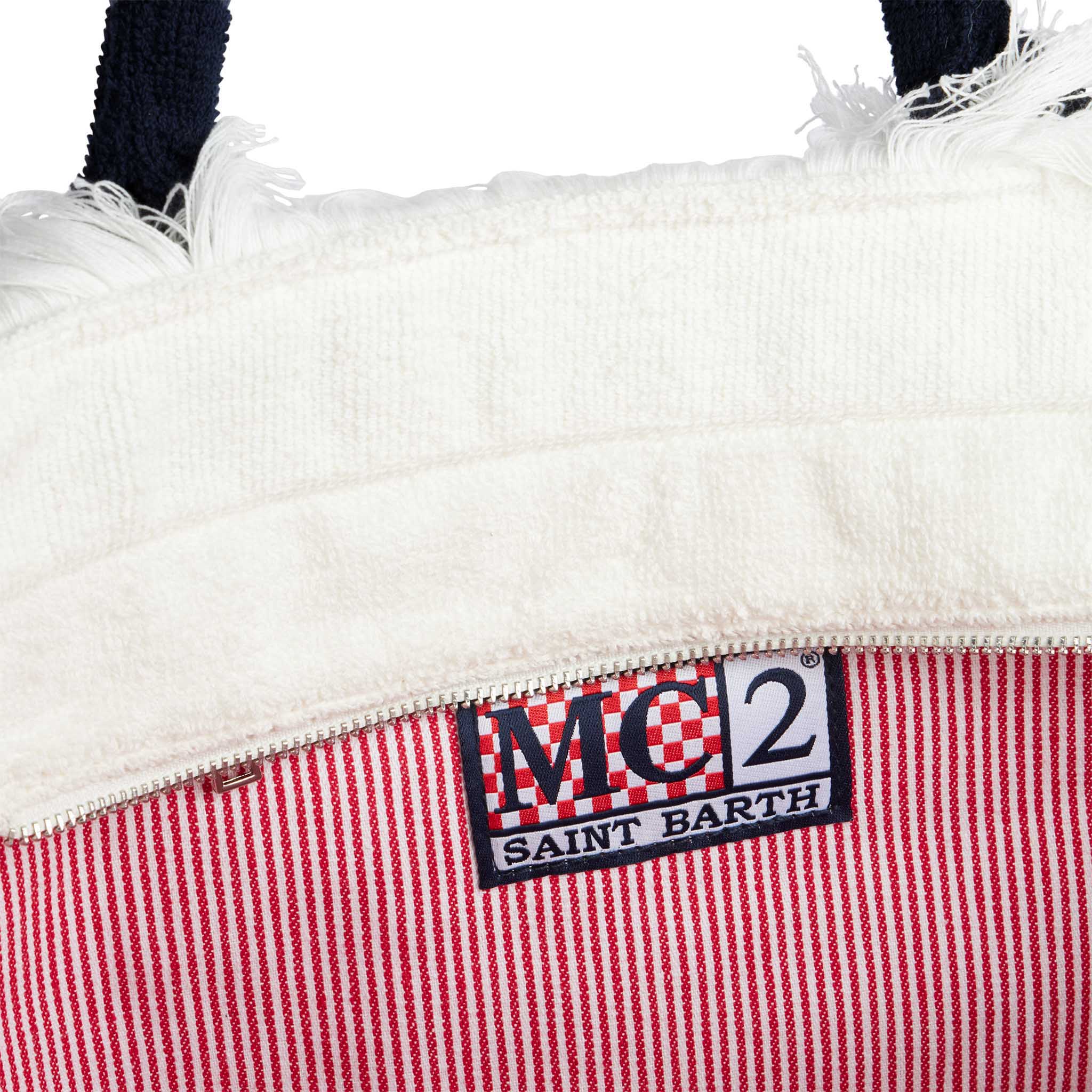 Vanity terry shoulder bag with Milano Marittima embroidery - Image 3