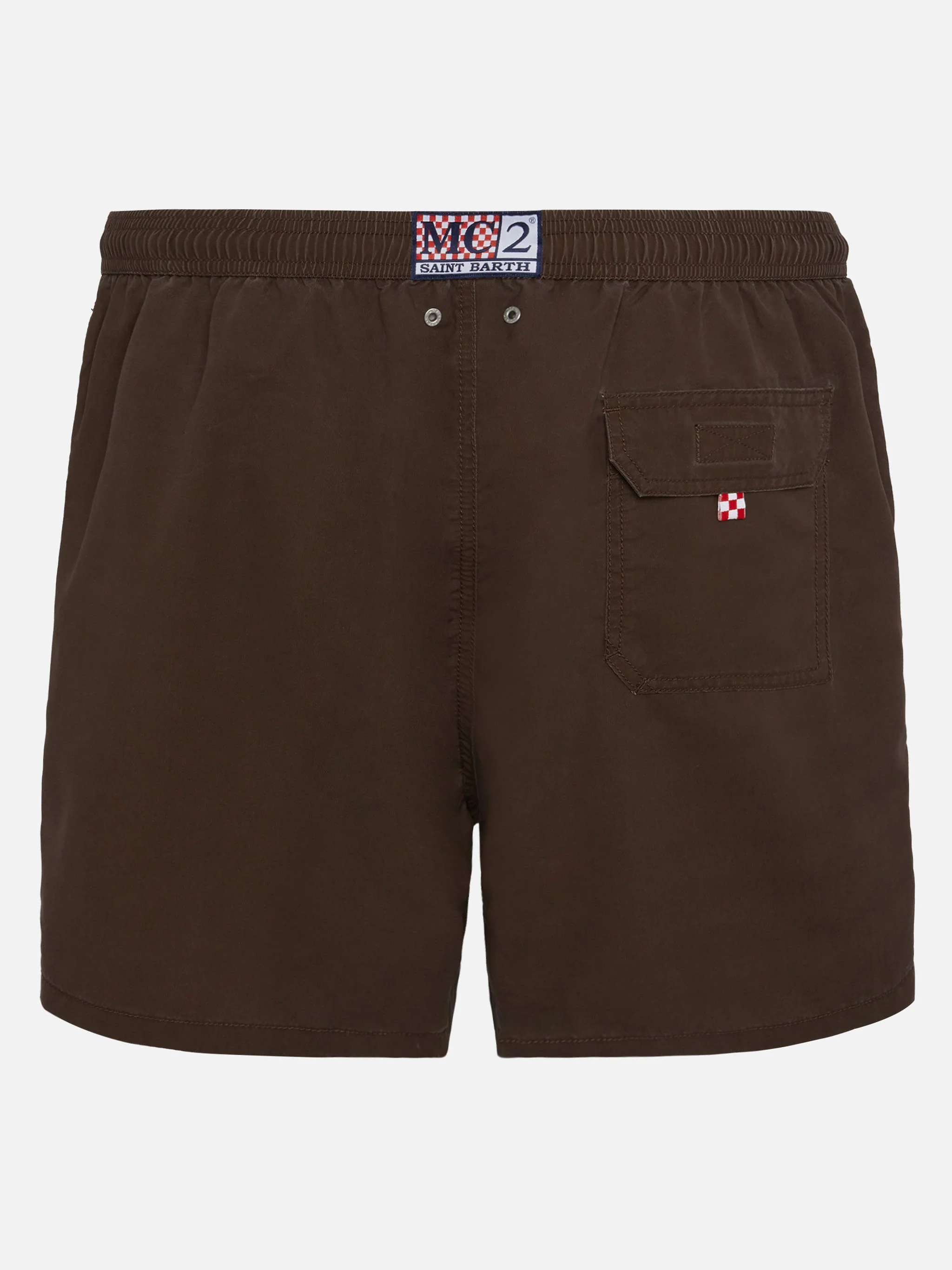 Vintage brown mid-length swim shorts Patmos Used - Image 2